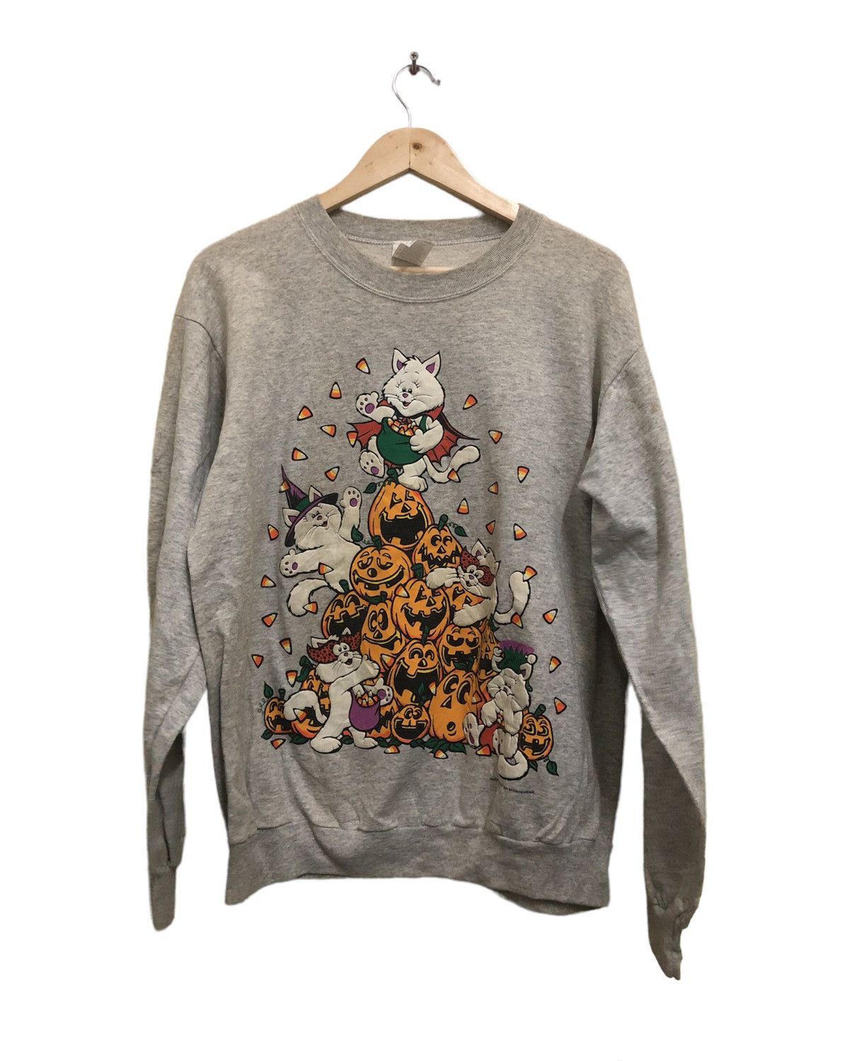 Cartoon Network × Vintage Vintage Halloween sweatshirt by Sun Sportwear Size US L / EU 52-54 / 3 - 1 Thumbnail