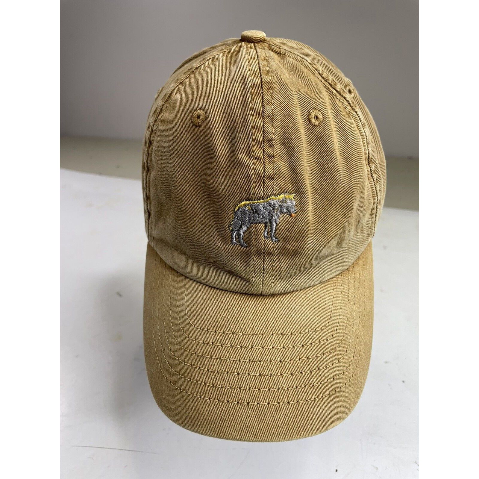 Filson Filson Washed LowProfile Cap Hat, USA Made Bronze wolf Leather Strapback Grailed