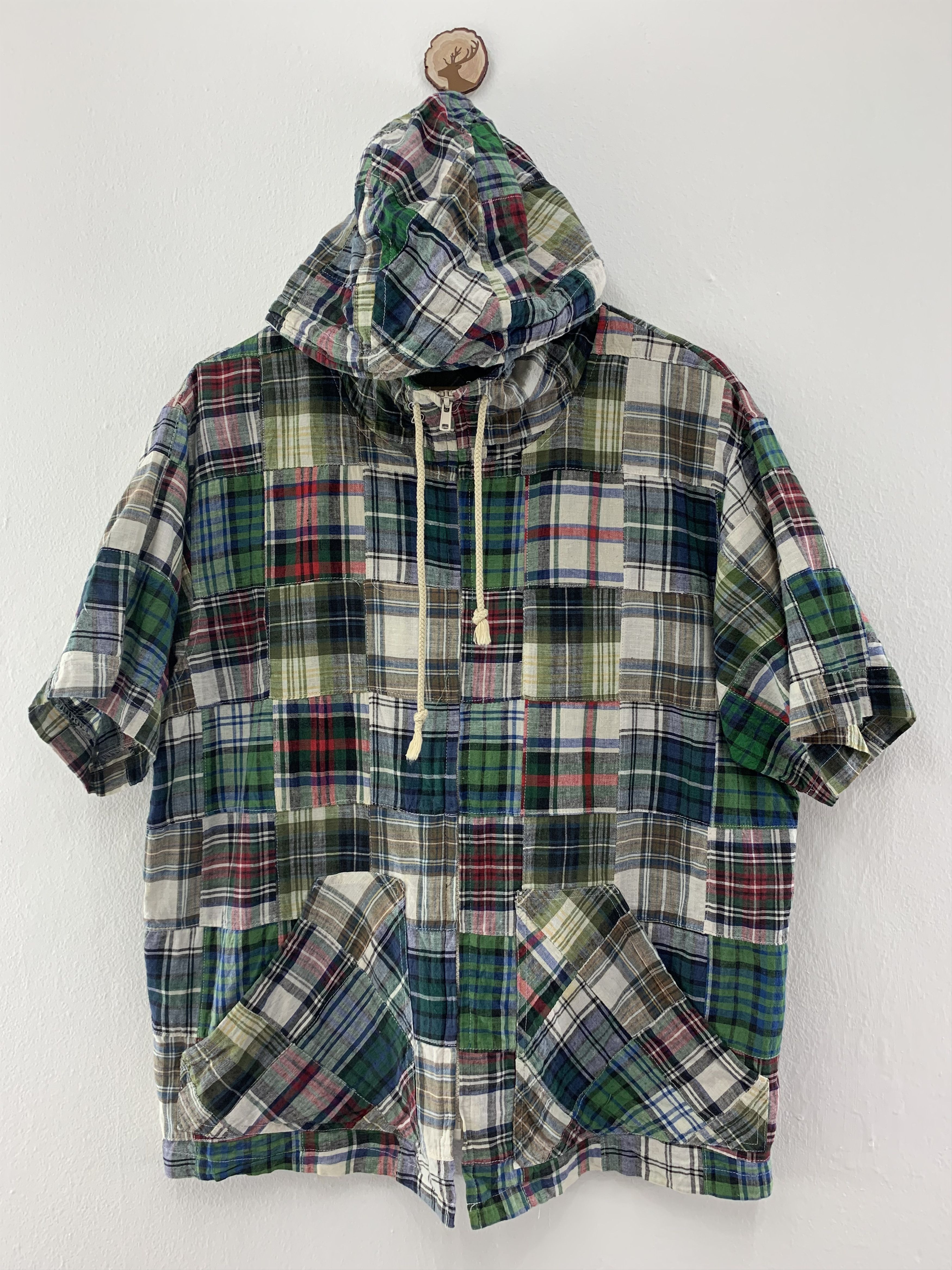 Florrie Bell Patchwork Hoodie Short Sleeve