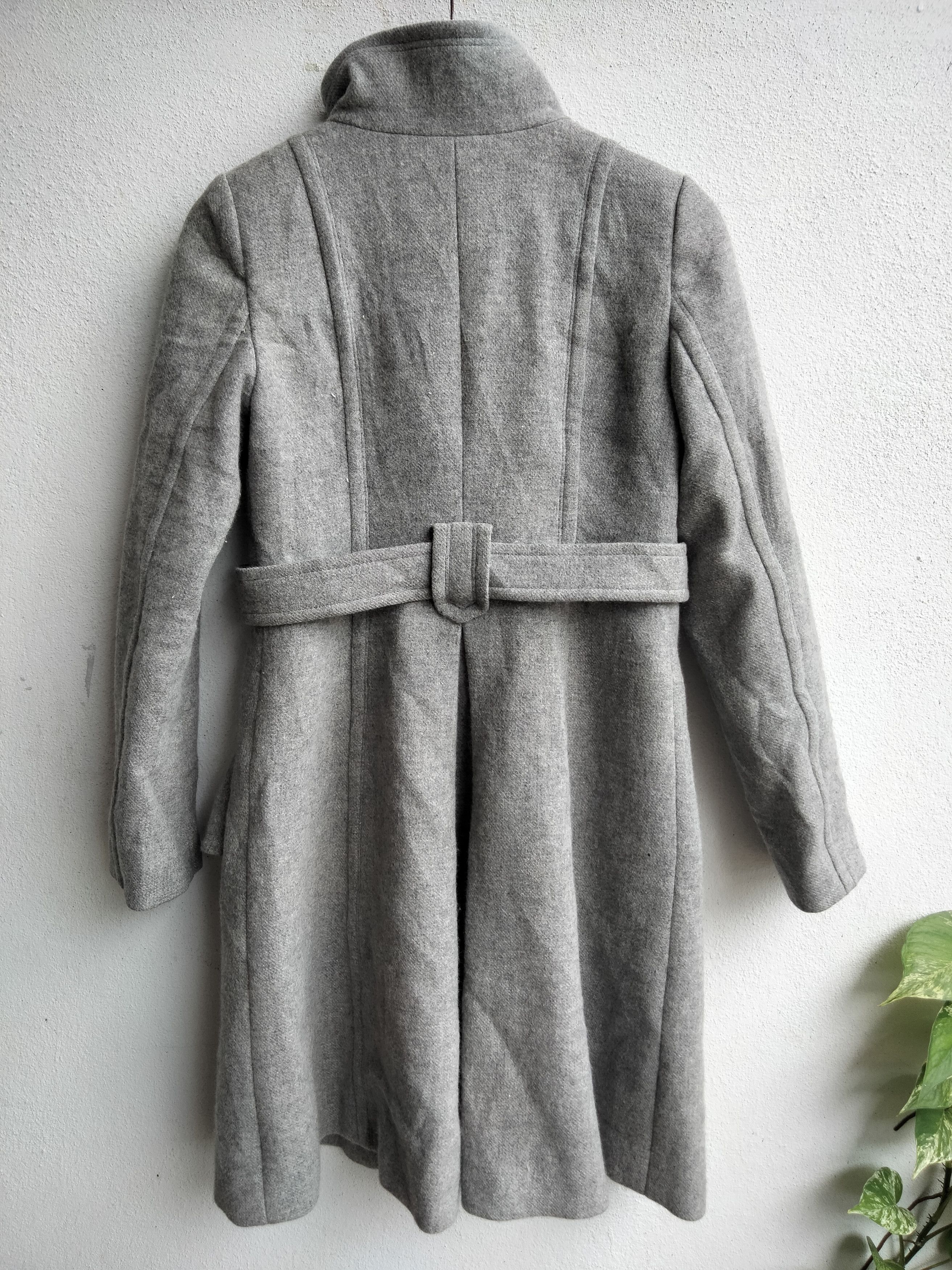 Burberry Burberry Wool Grey Checked Parka Size S / US 4 / IT 40 - 4 Thumbnail
