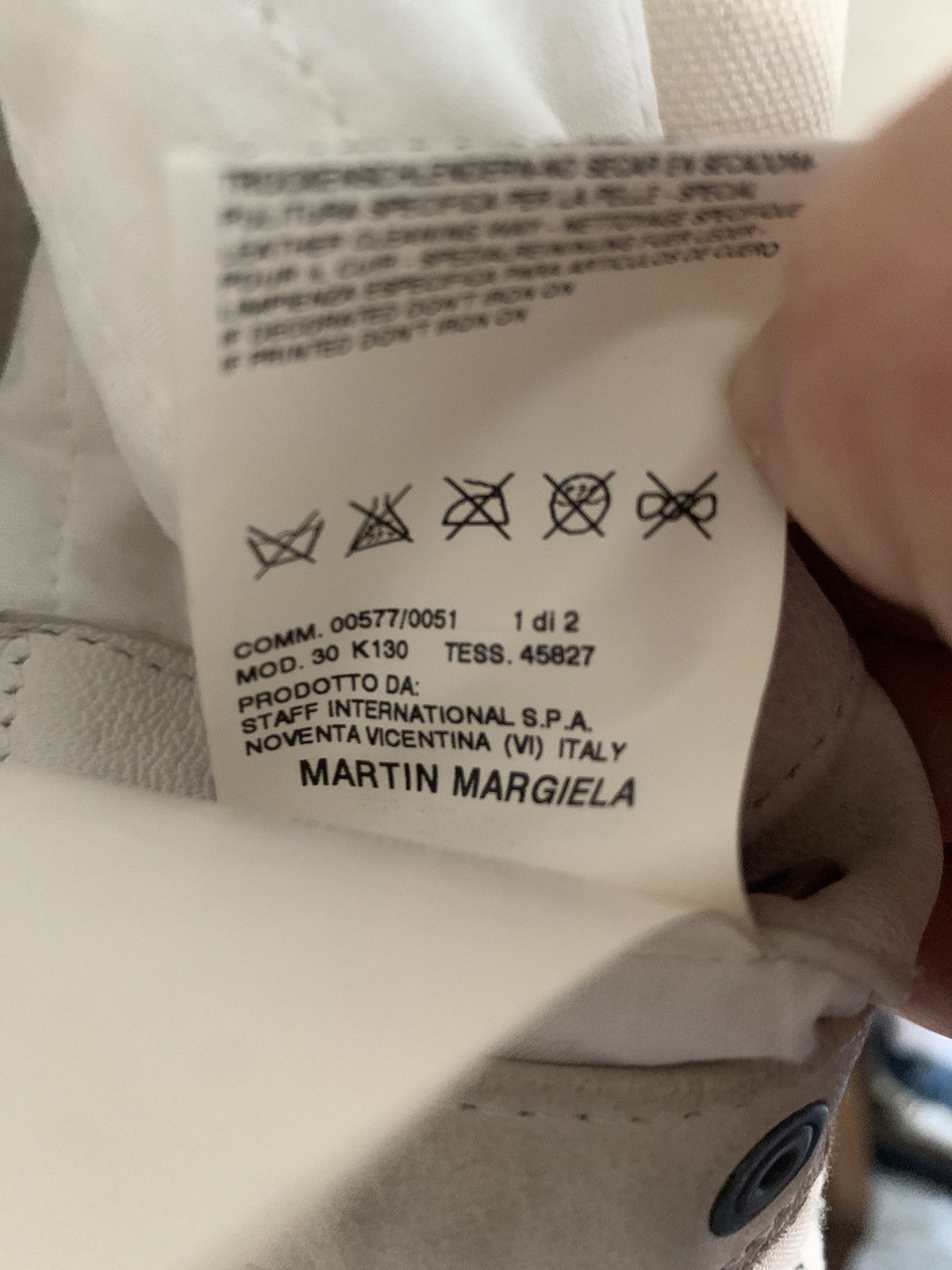 Maison Margiela Maison Martin Margiela White Leather Biker Jacket Size US M / EU 48-50 / 2 - 5 Thumbnail
