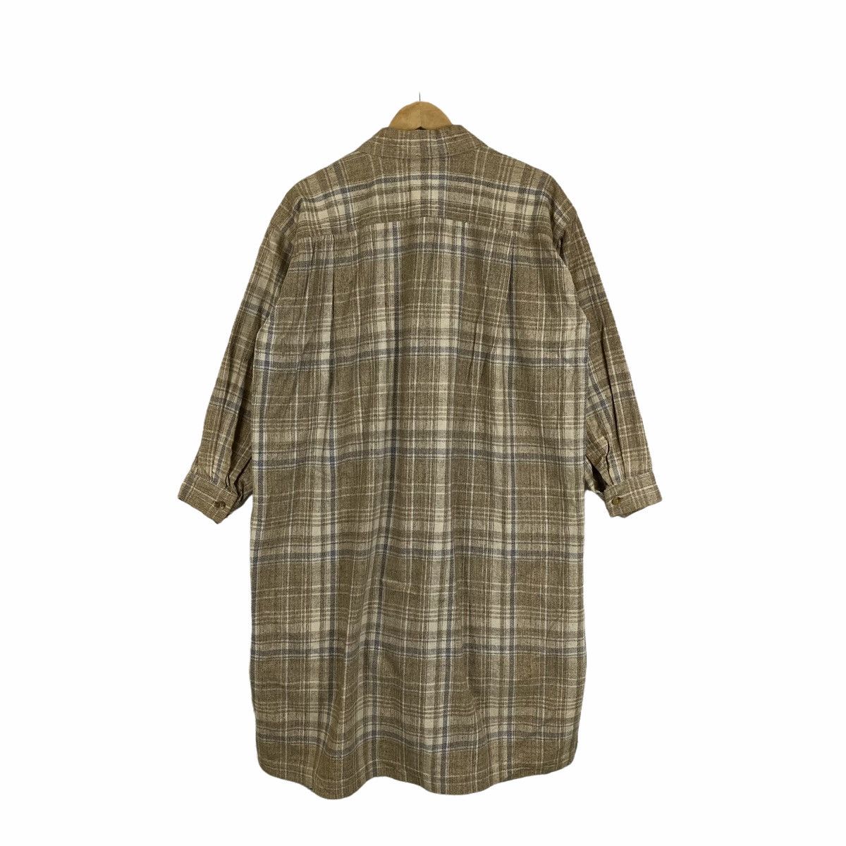 Issey Miyake × Japanese Brand × Vintage Vintage ISSEY MIYAKE PERMANENTE Japanese Checkered Shirts Size M / US 6-8 / IT 42-44 - 2 Thumbnail