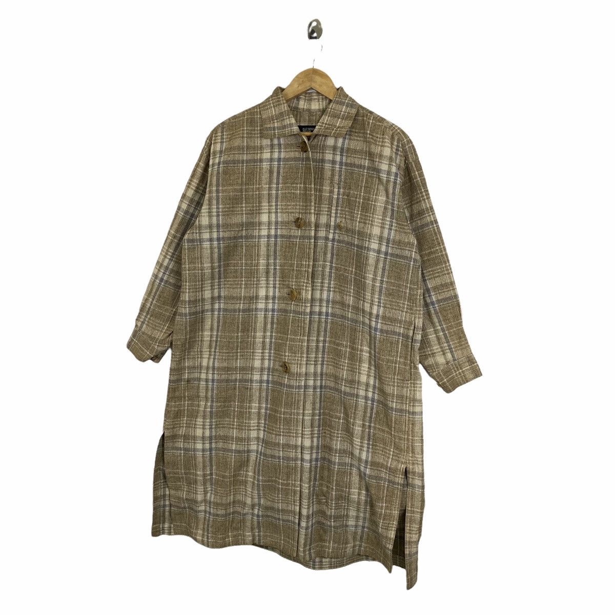Issey Miyake × Japanese Brand × Vintage Vintage ISSEY MIYAKE PERMANENTE Japanese Checkered Shirts Size M / US 6-8 / IT 42-44 - 4 Thumbnail