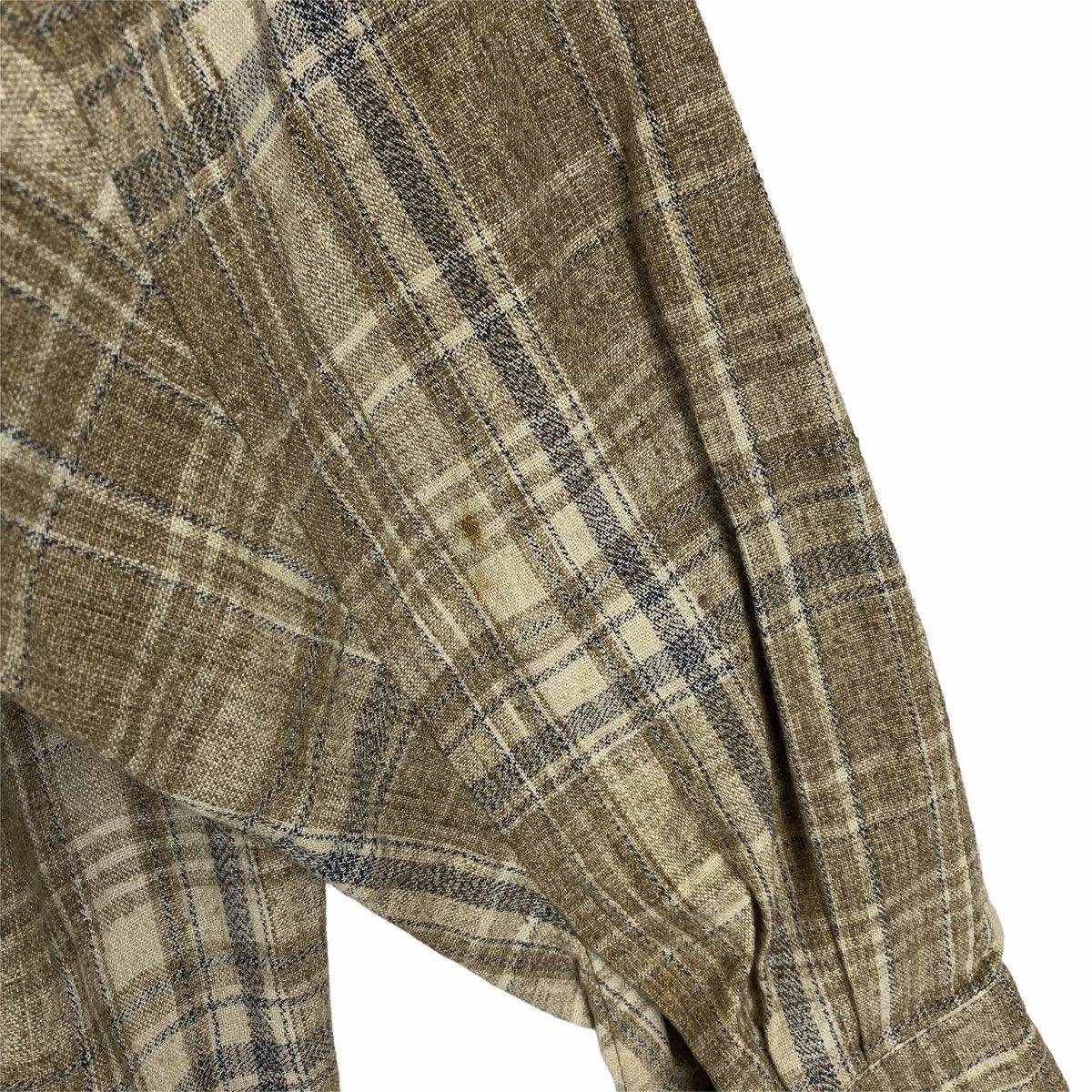 Issey Miyake × Japanese Brand × Vintage Vintage ISSEY MIYAKE PERMANENTE Japanese Checkered Shirts Size M / US 6-8 / IT 42-44 - 10 Thumbnail