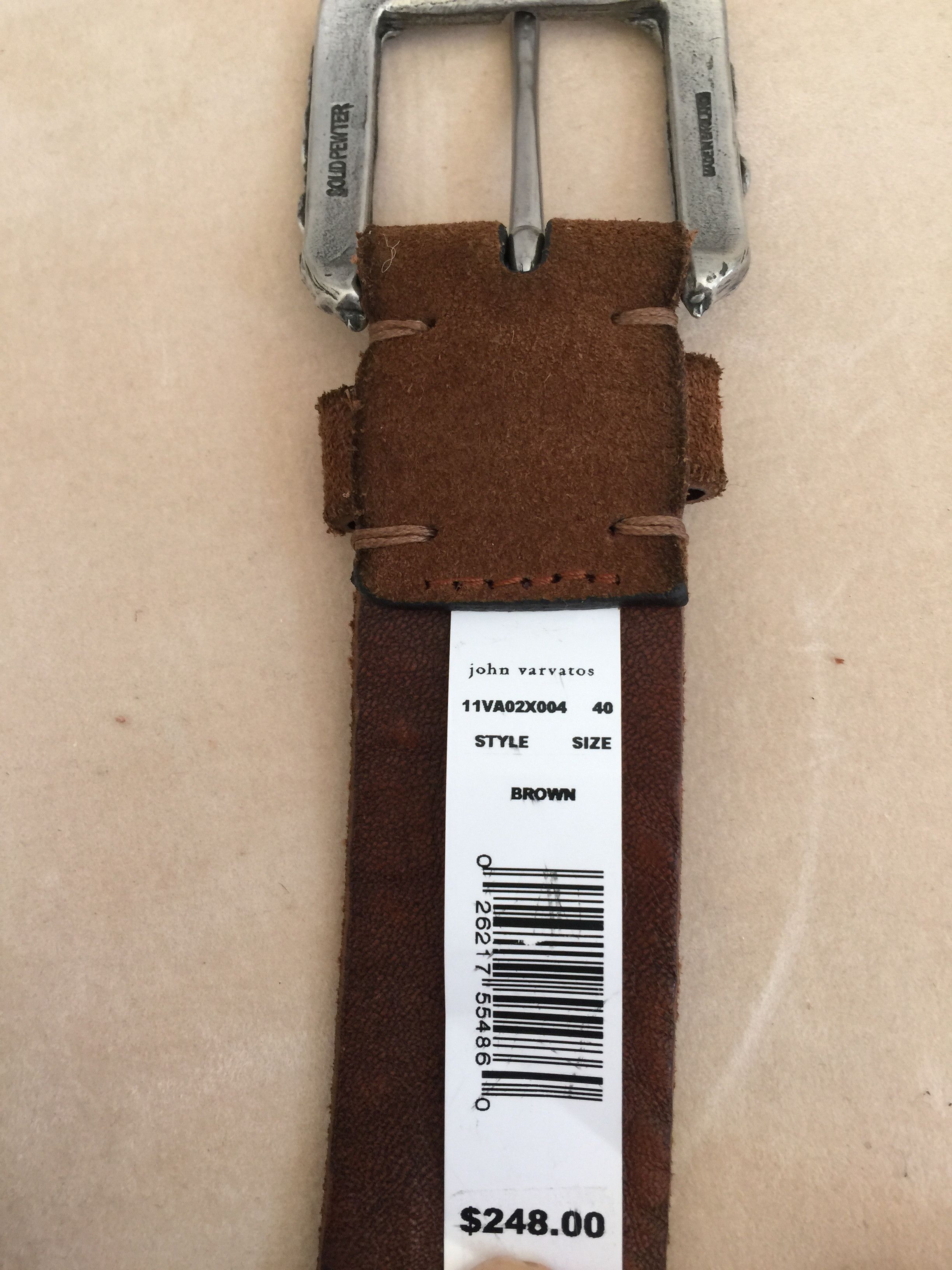 Style John Varvatos Belts $98 NEW John Varvatos Herringbone