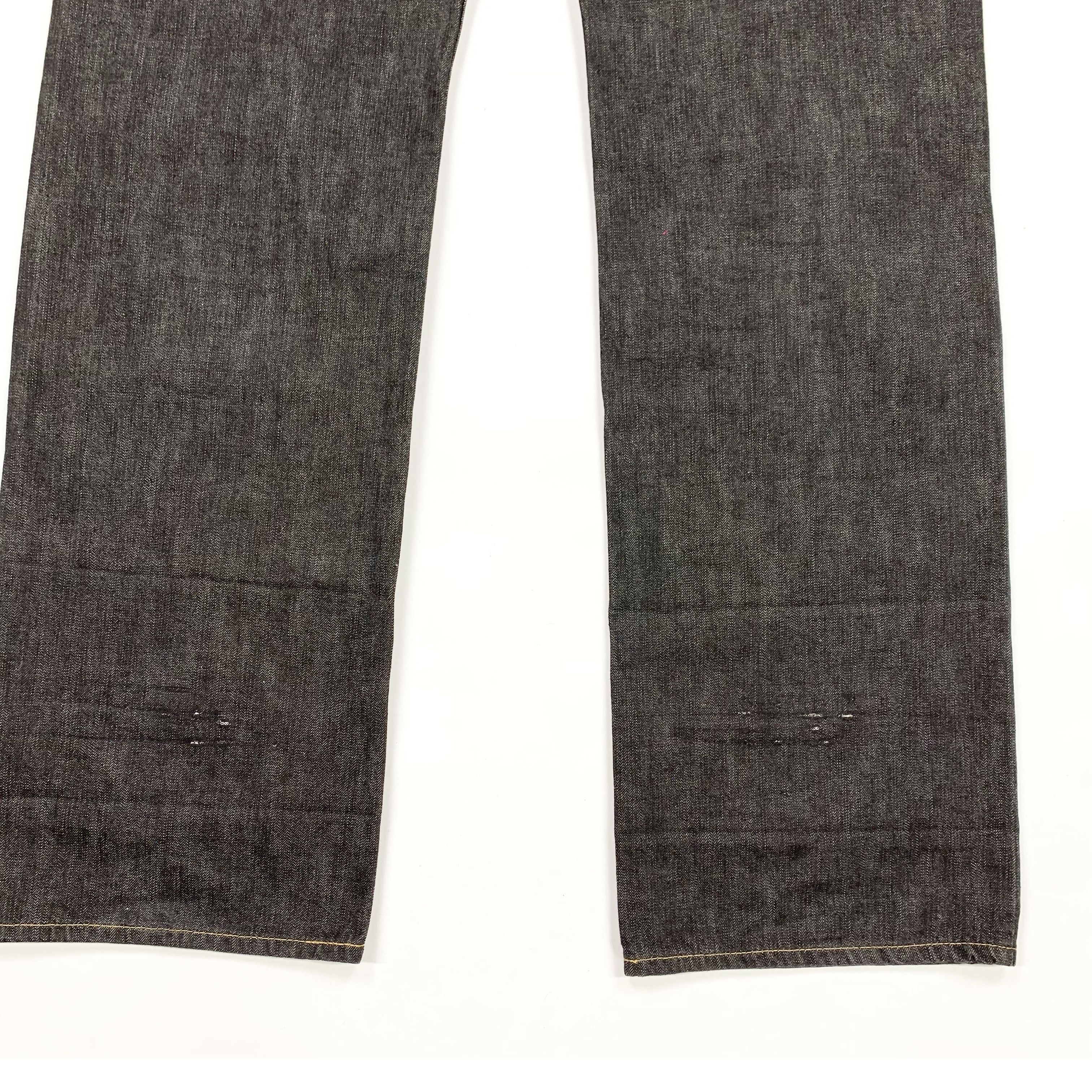 Y's × Y's for Men × Yohji Yamamoto 90s Asymmetrical Denim Jeans (Natural Cotton) Size US 32 / EU 48 - 6 Thumbnail