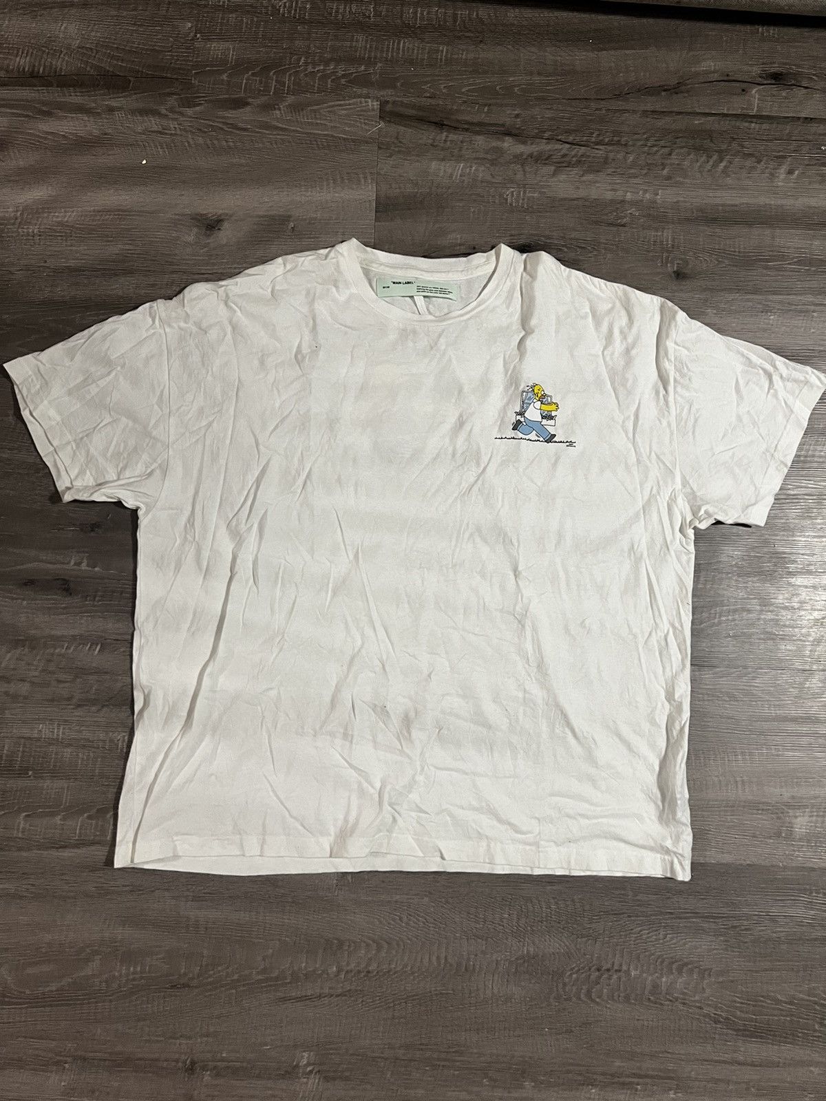 Off-White Off White Simpsons White Tshirt | Grailed