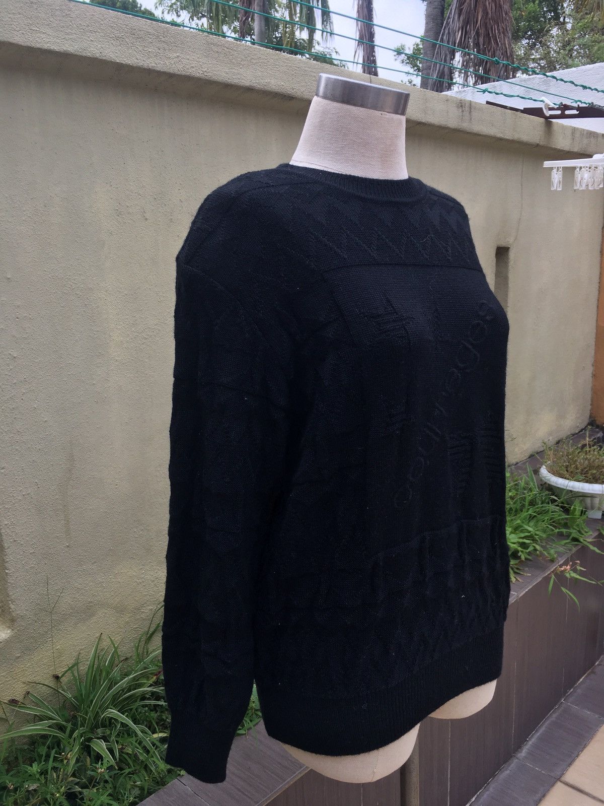 Courreges × Vintage vintage 80s black knit Size M / US 6-8 / IT 42-44 - 2 Thumbnail