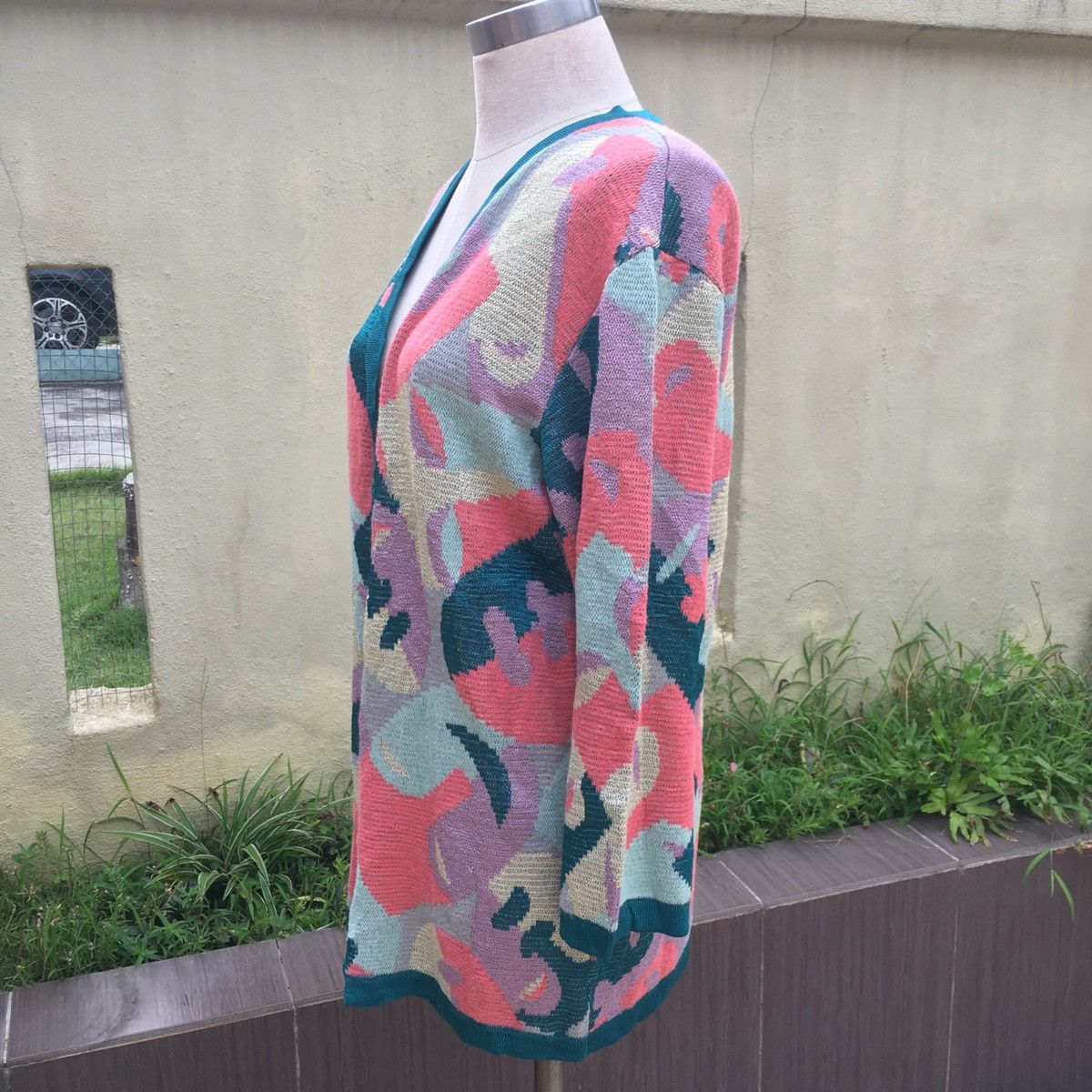 Courreges vintage multi colour cardigan Size M / US 6-8 / IT 42-44 - 3 Thumbnail