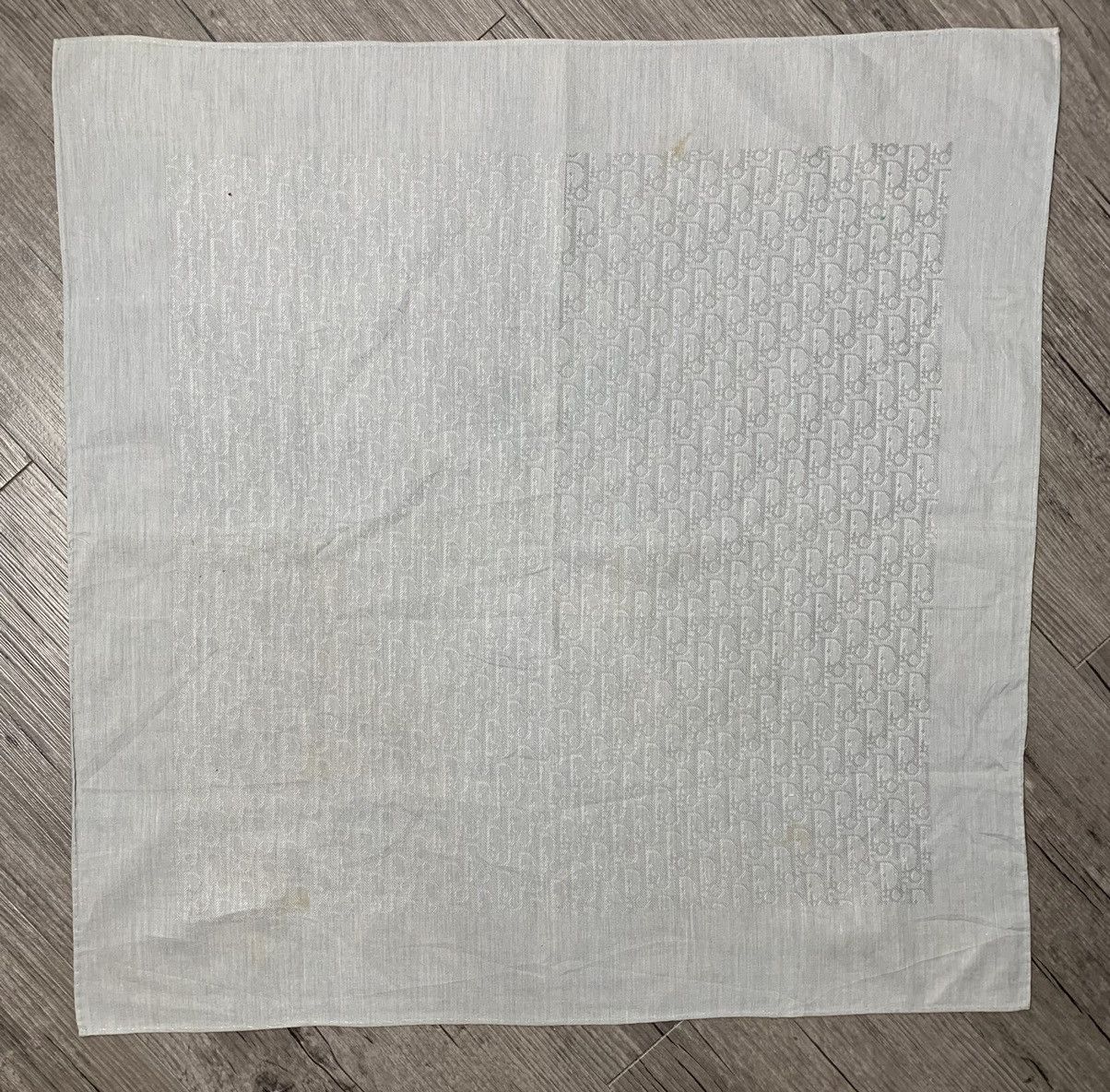 Designer Dior Monogram Handkerchief Neckerchief Bandana Size ONE SIZE - 2 Thumbnail