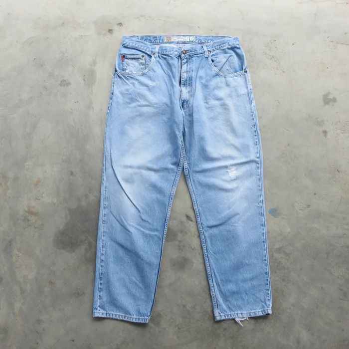 Bugle Boy × Vintage Vintage 90s Bugle Wash Distressed Jeans 38x30 Size US 38 / EU 54 - 1 Thumbnail