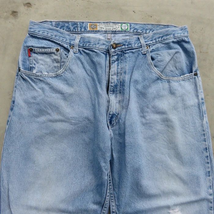 Bugle Boy × Vintage Vintage 90s Bugle Wash Distressed Jeans 38x30 Size US 38 / EU 54 - 3 Thumbnail