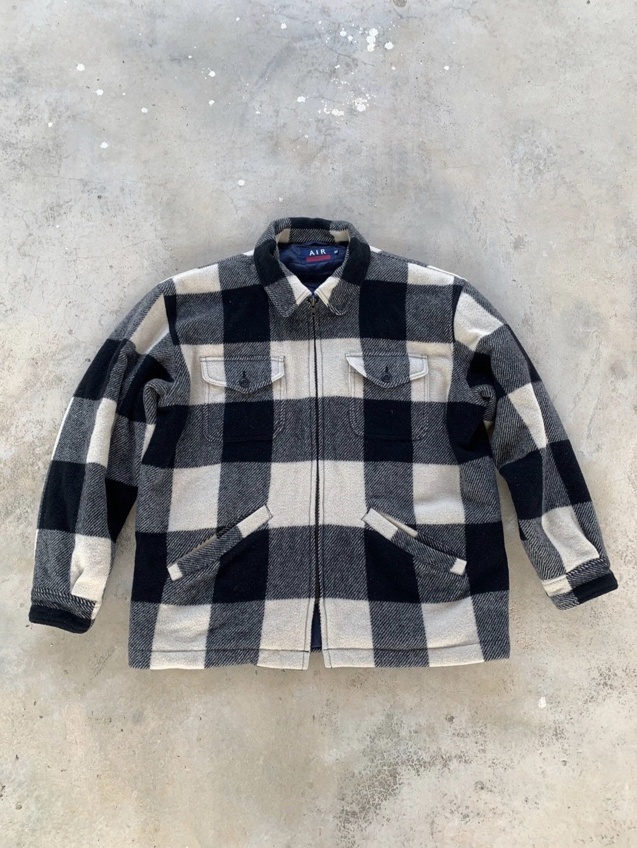 Flannel × Japanese Brand × Vintage Vintage Air Sports Checkered Wool Flannel Jacket Size US M / EU 48-50 / 2 - 1 Thumbnail