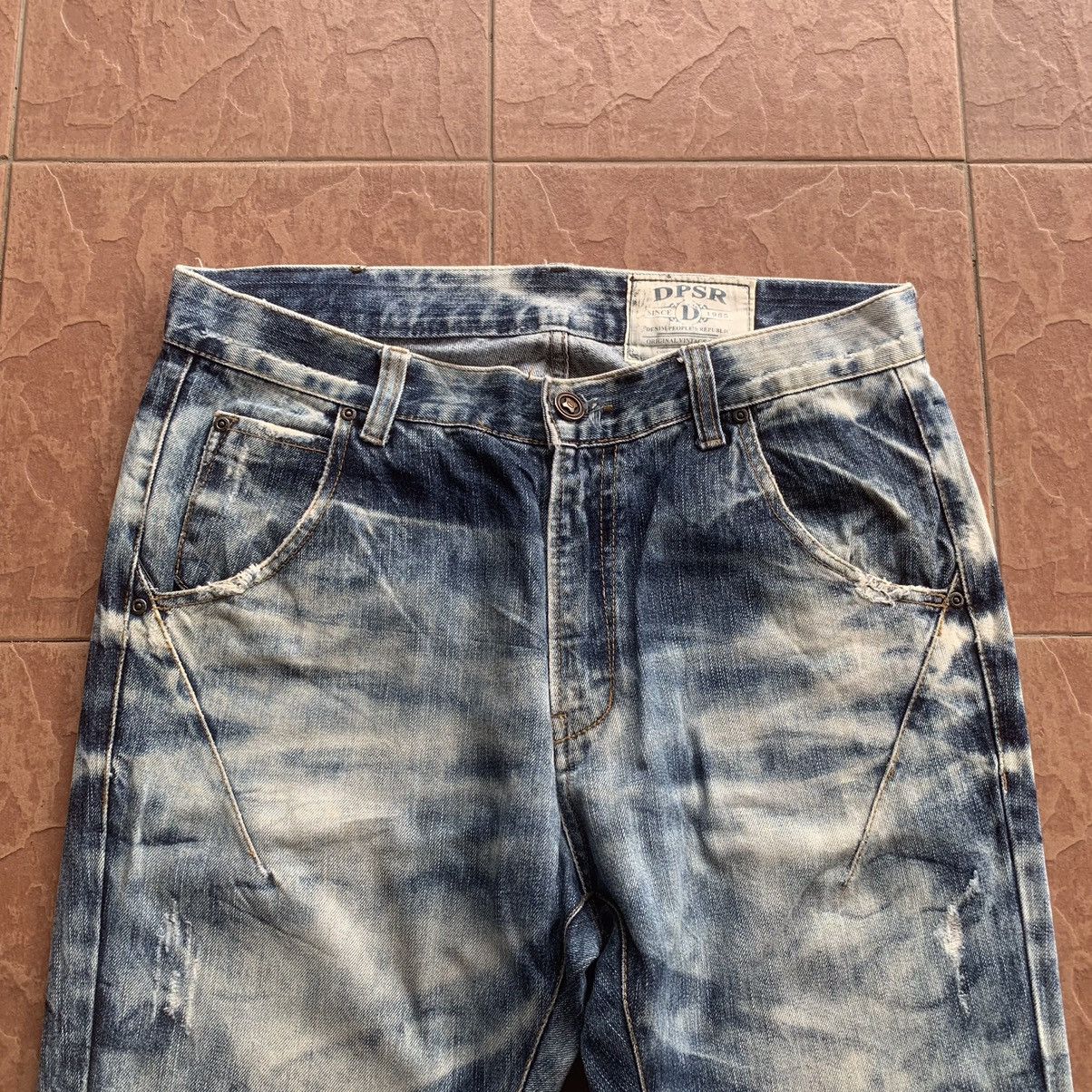 Japanese Brand × Vintage 💥STEALS💥 JAPANESE VINTAGE 34x32 ACID WASH JEANS DPSR DENIM Size US 34 / EU 50 - 2 Thumbnail