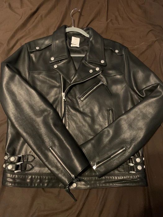 Gap Leather Rider Motorcycle Jacket Grailed