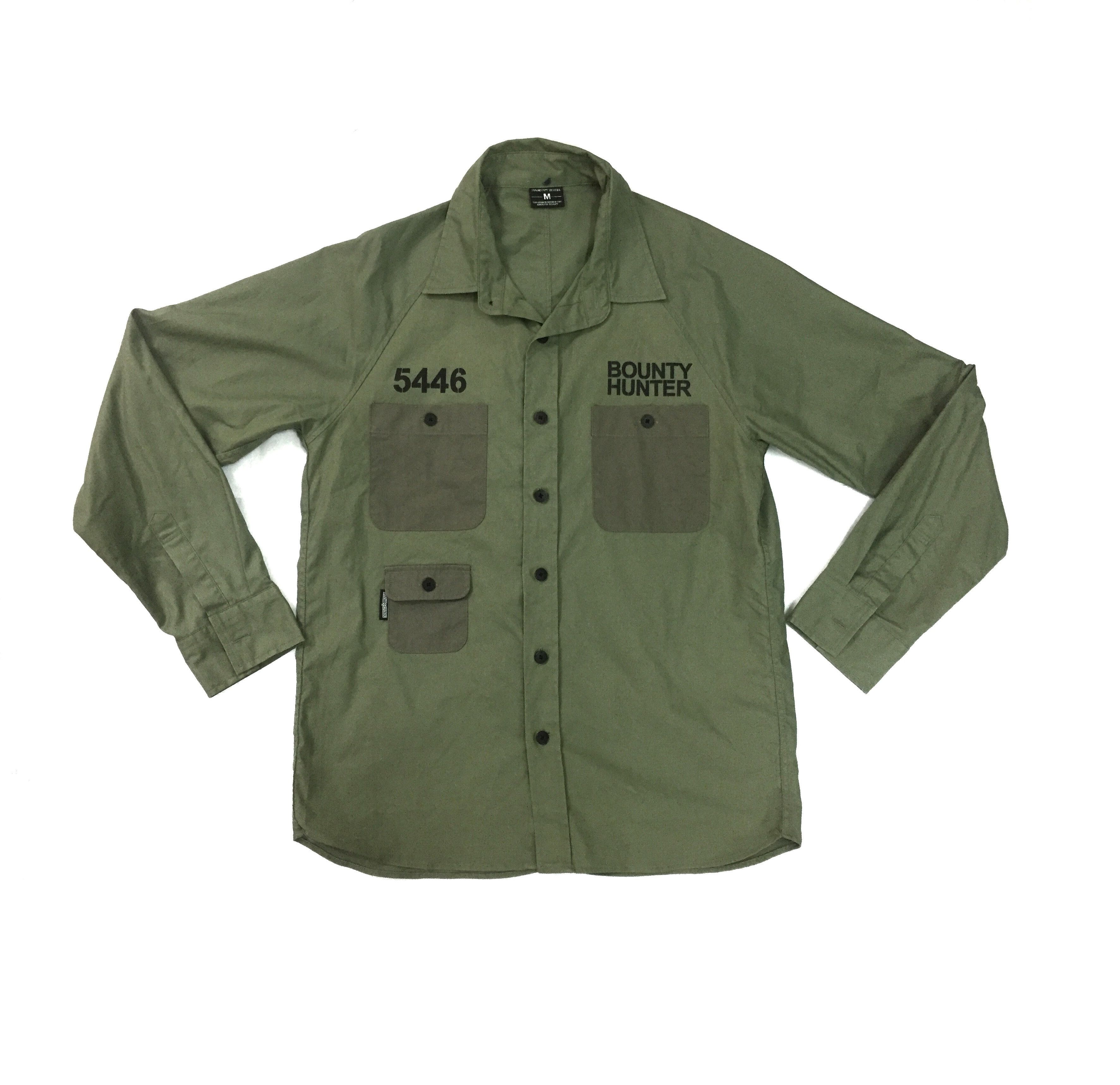 Bounty Hunter × Japanese Brand 3 Pocket herringbone Military shirt Size US M / EU 48-50 / 2 - 1 Thumbnail