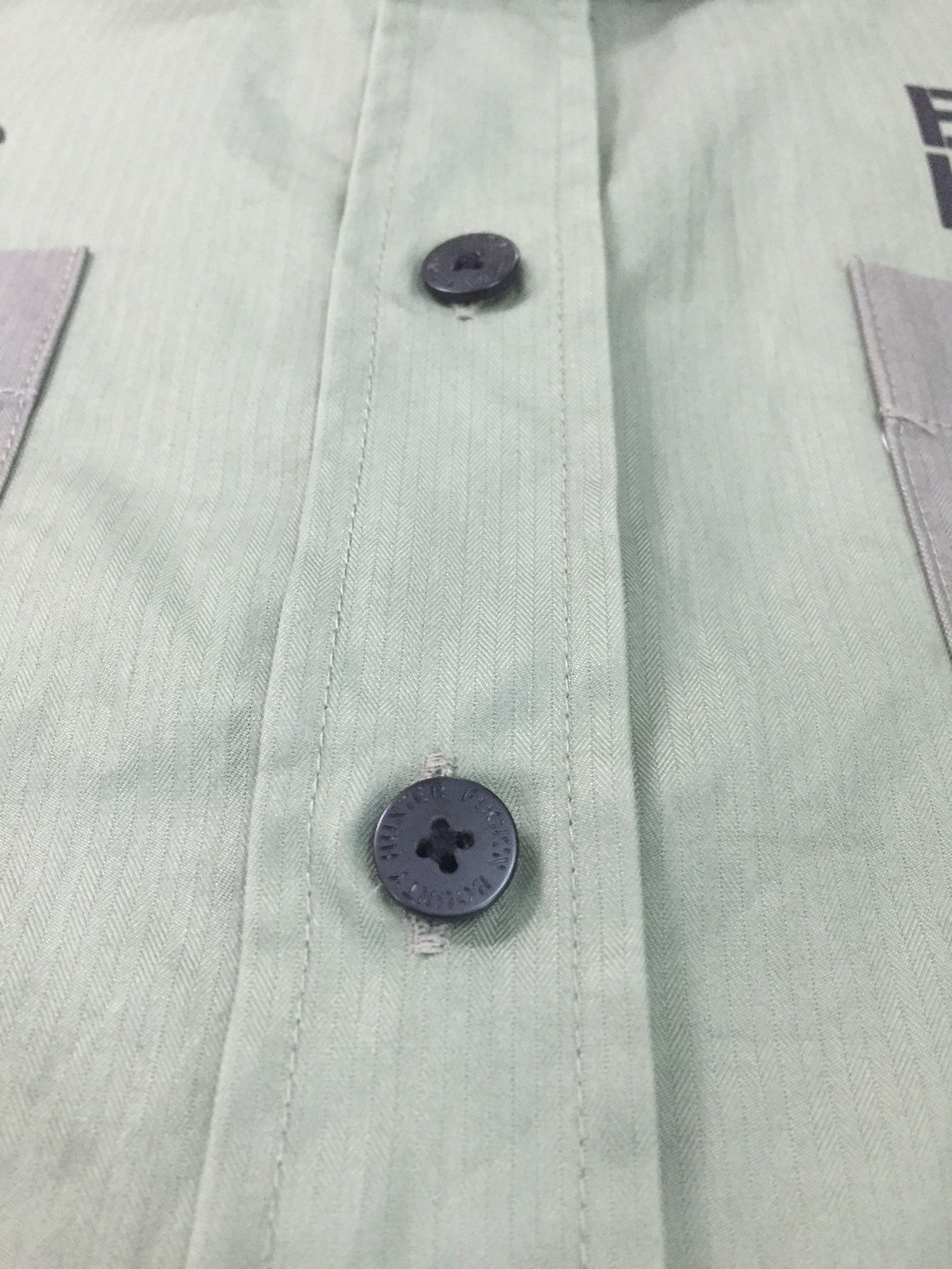 Bounty Hunter × Japanese Brand 3 Pocket herringbone Military shirt Size US M / EU 48-50 / 2 - 5 Thumbnail