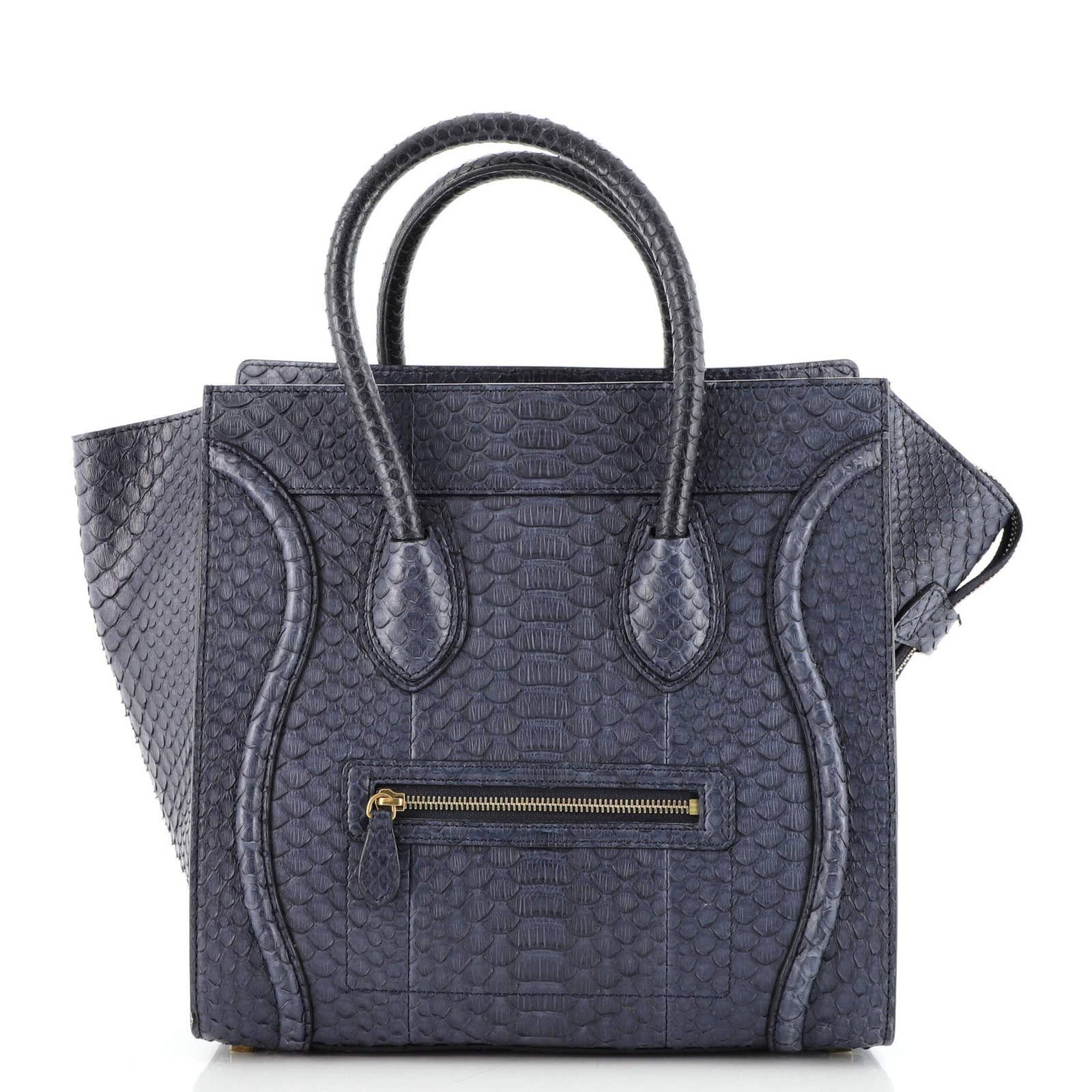 Celine Luggage Bag Python Mini | Grailed