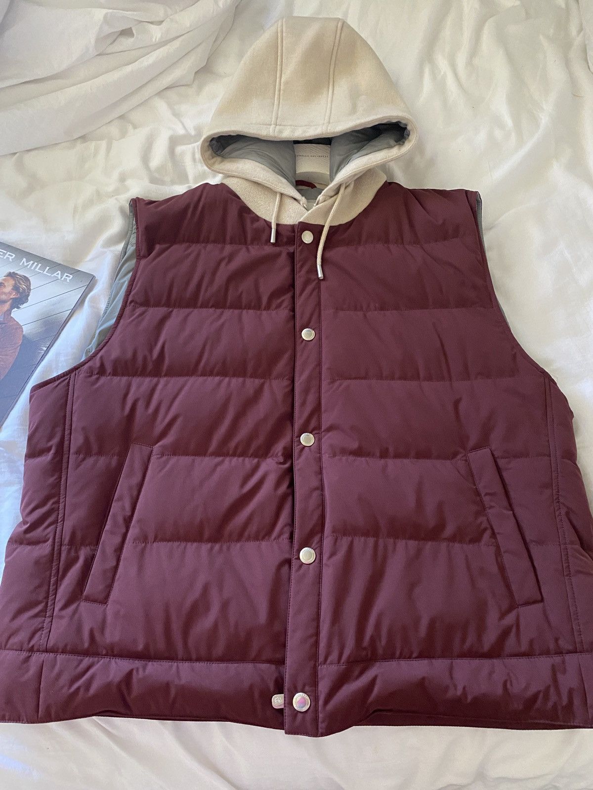 Brunello Cucinelli DOWN /CASHMERE DOWN VEST WITH HOOD Size US XXL / EU 58 / 5 - 1 Thumbnail
