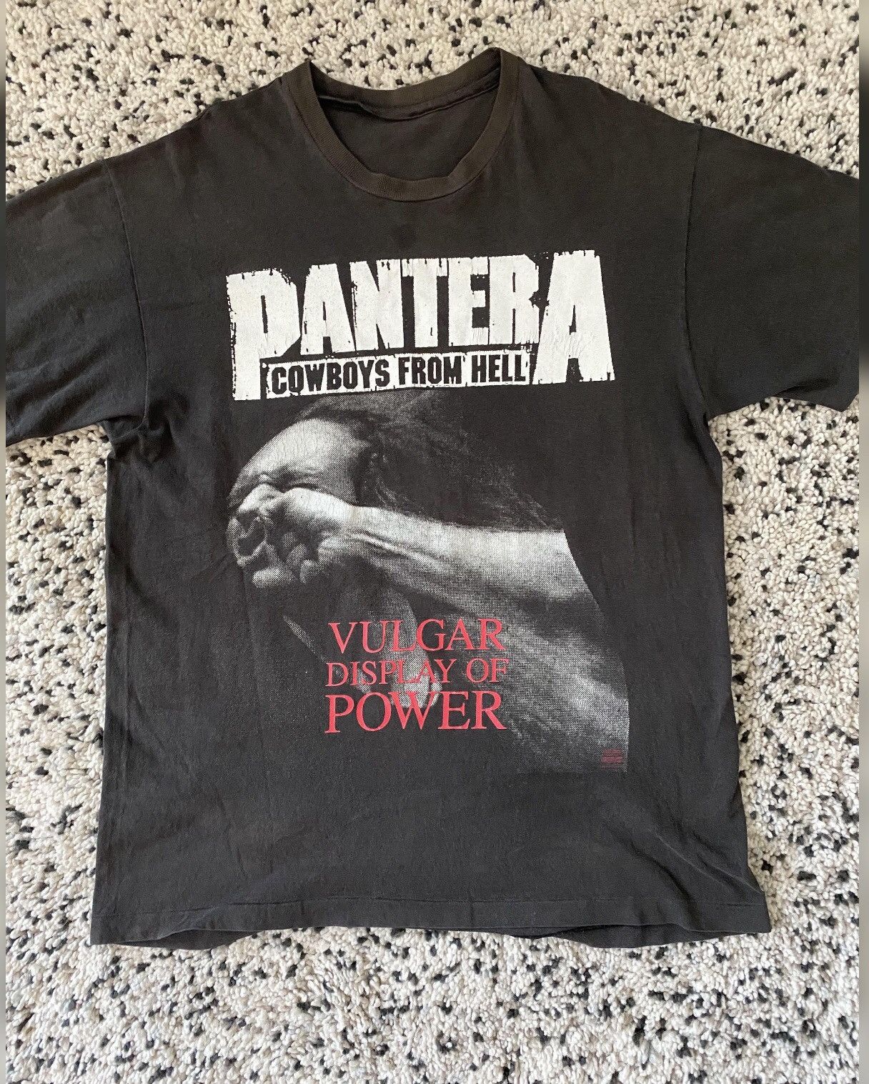 Band Tees Heat vintage copyright 1992 PANTERA VULGAR DISPLAY OF POWER Size US L / EU 52-54 / 3 - 1 Thumbnail