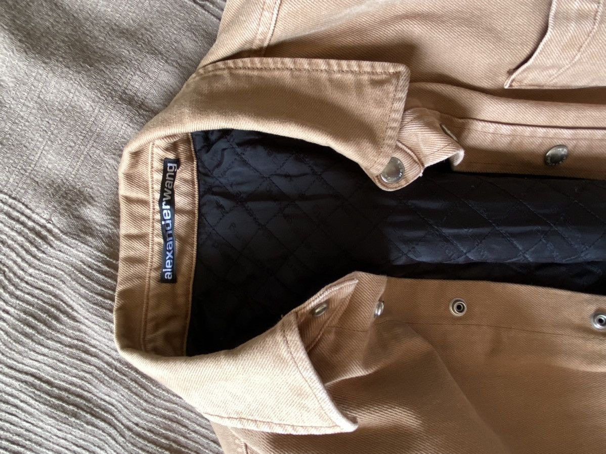 Alexander wang padded denim jacket online