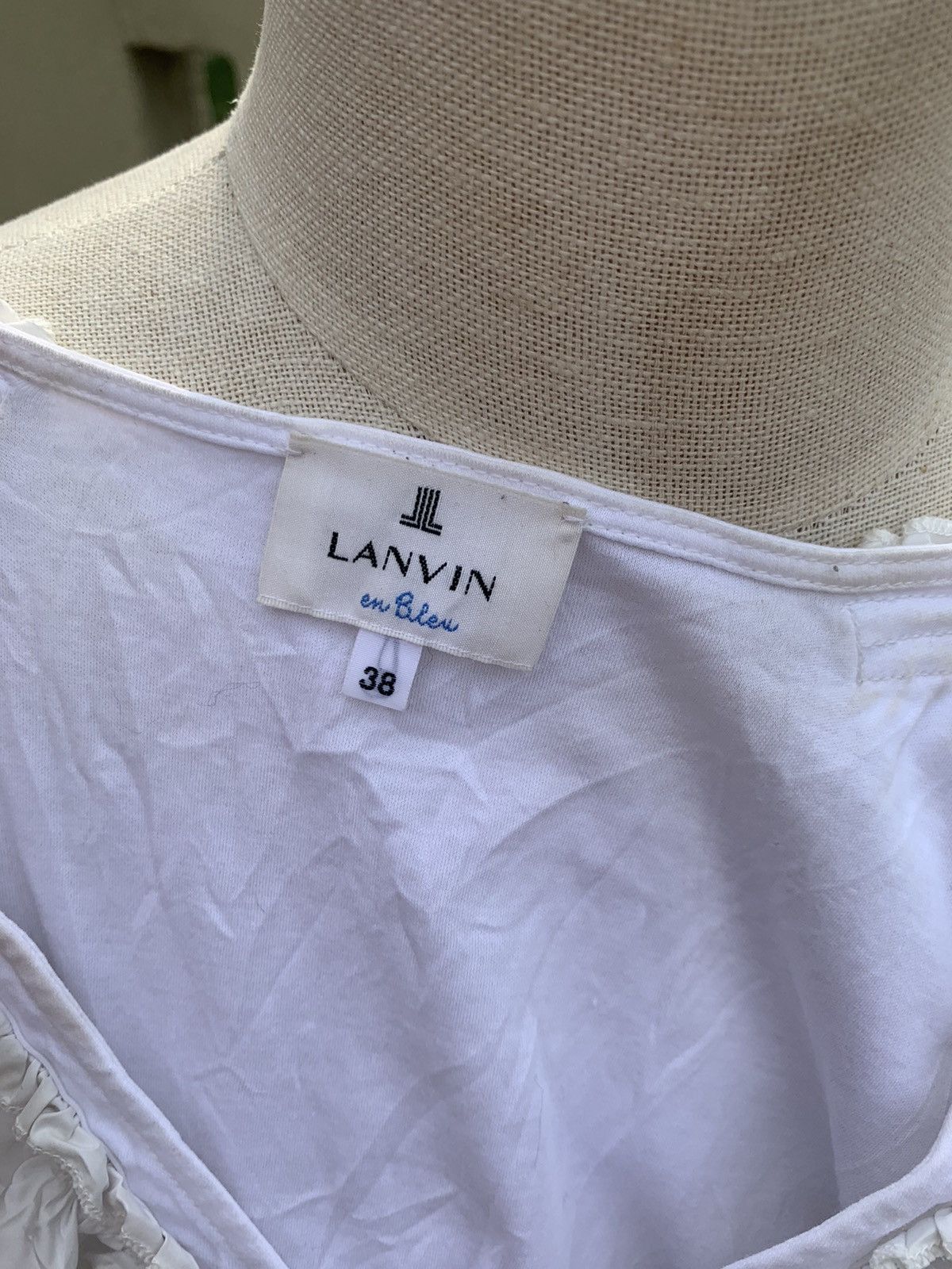 Lanvin Vintage Lanvin en blue blouse Size XS / US 0-2 / IT 36-38 - 5 Thumbnail