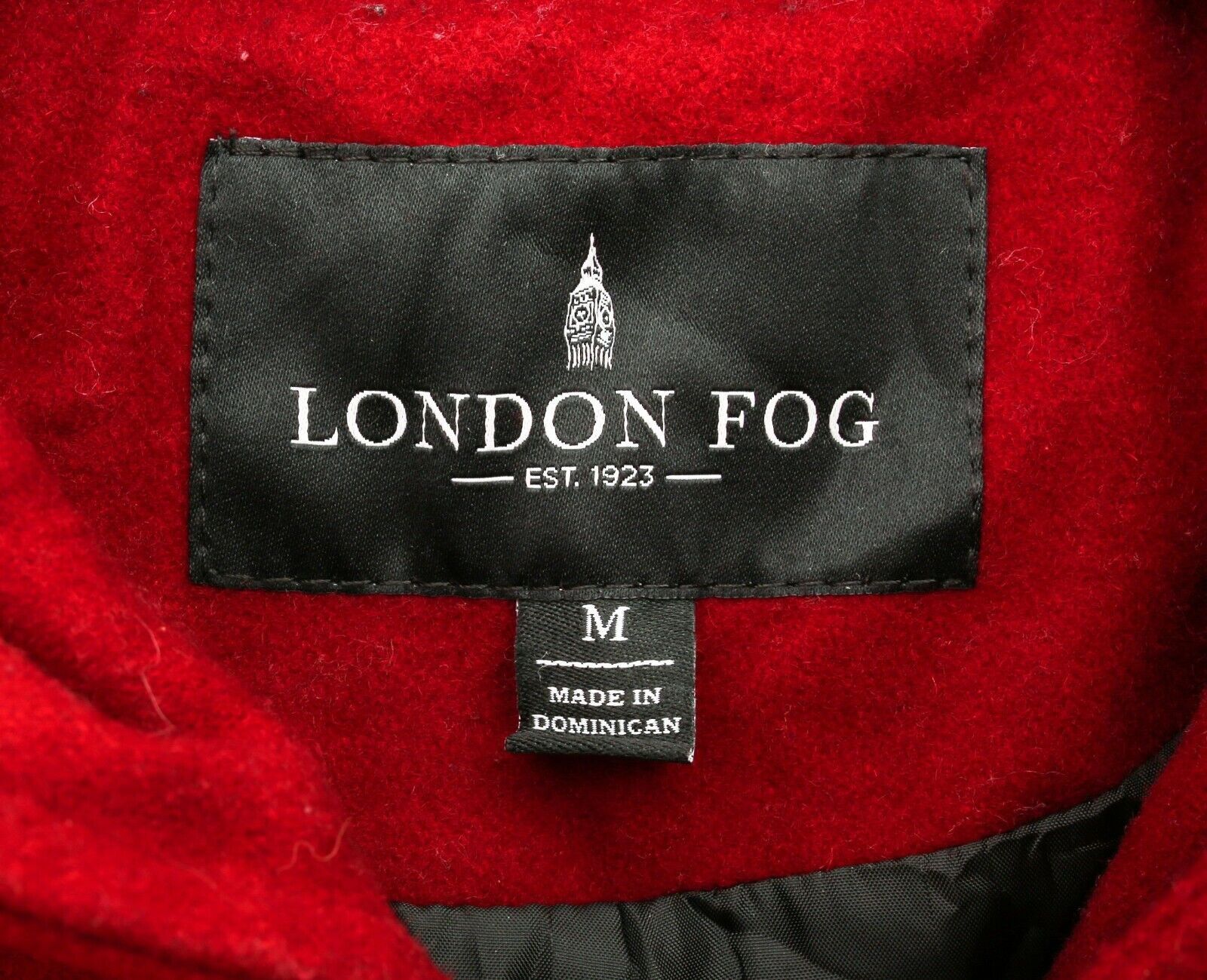 London Fog Wool Coat Classic Jacket Hooded Maroon Zip Up Outdoors Parka Size M / US 6-8 / IT 42-44 - 4 Thumbnail