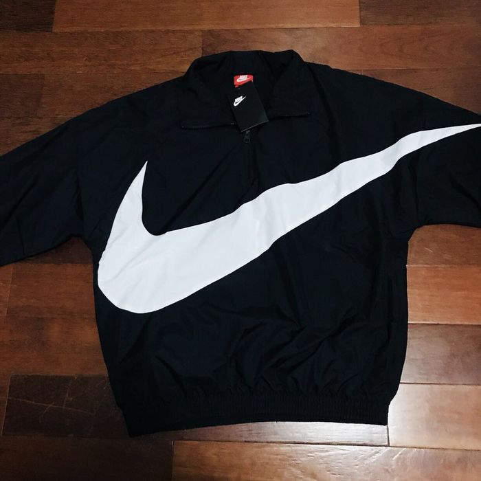 Kith Kith x Nike Big Swoosh Quarter-zip-black | Grailed