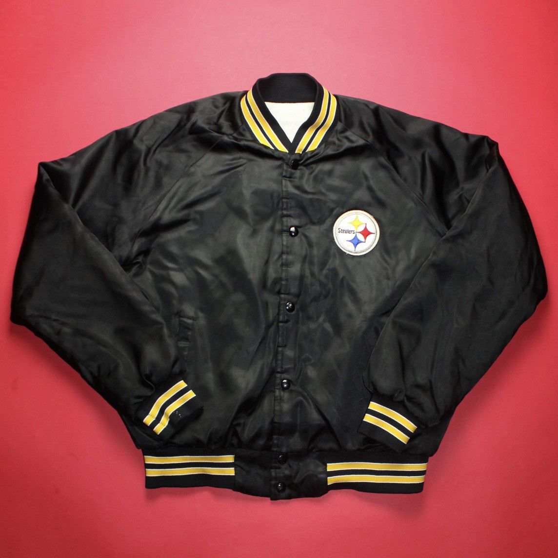 Vintage Vintage 90s Pittsburgh Steelers Stain Jacket Size US M / EU 48-50 / 2 - 1 Thumbnail