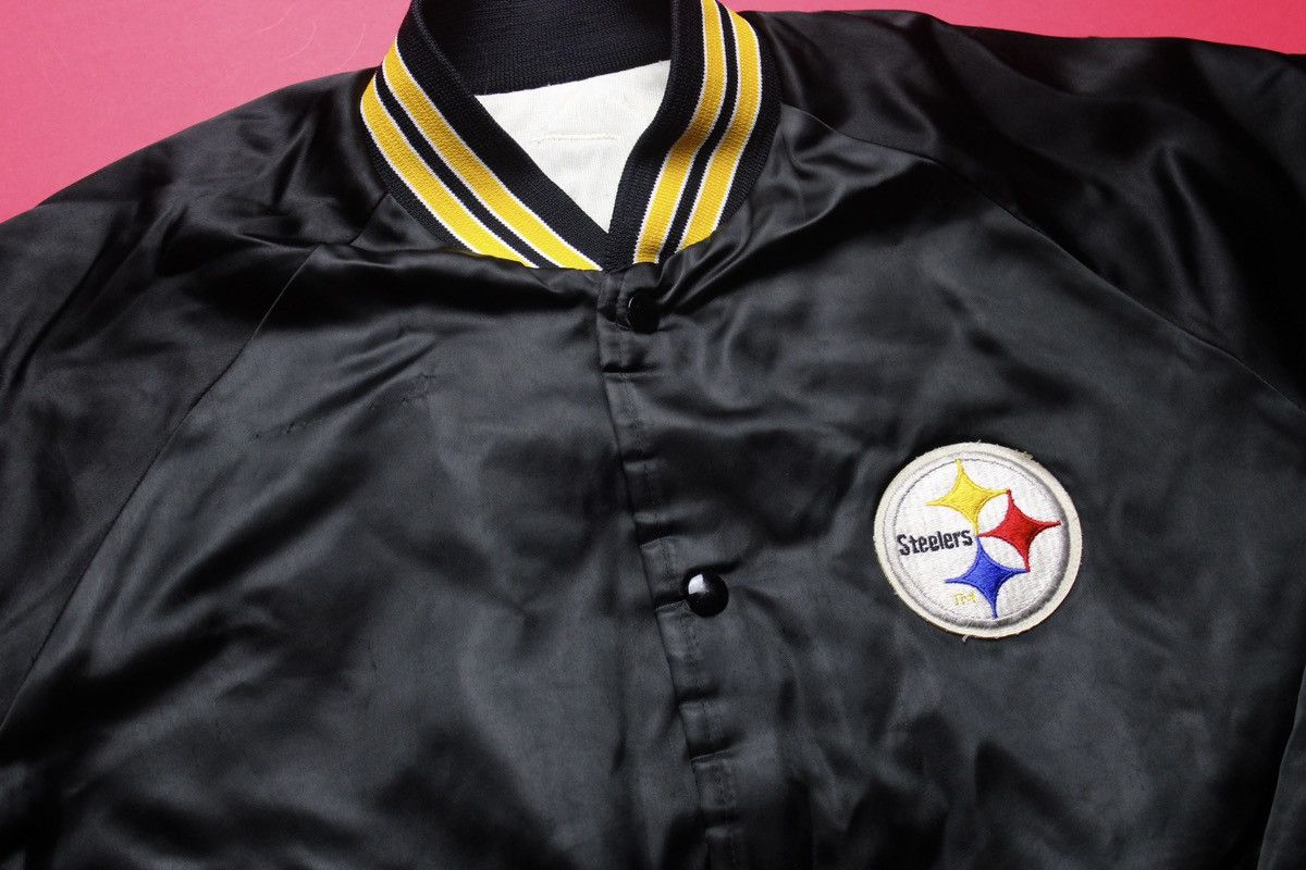 Vintage Vintage 90s Pittsburgh Steelers Stain Jacket Size US M / EU 48-50 / 2 - 2 Thumbnail