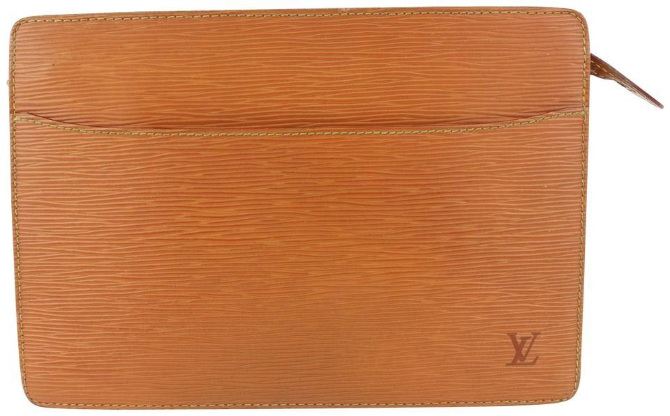 Louis Vuitton Brown Epi Homme Clutch Bag 51lvs723