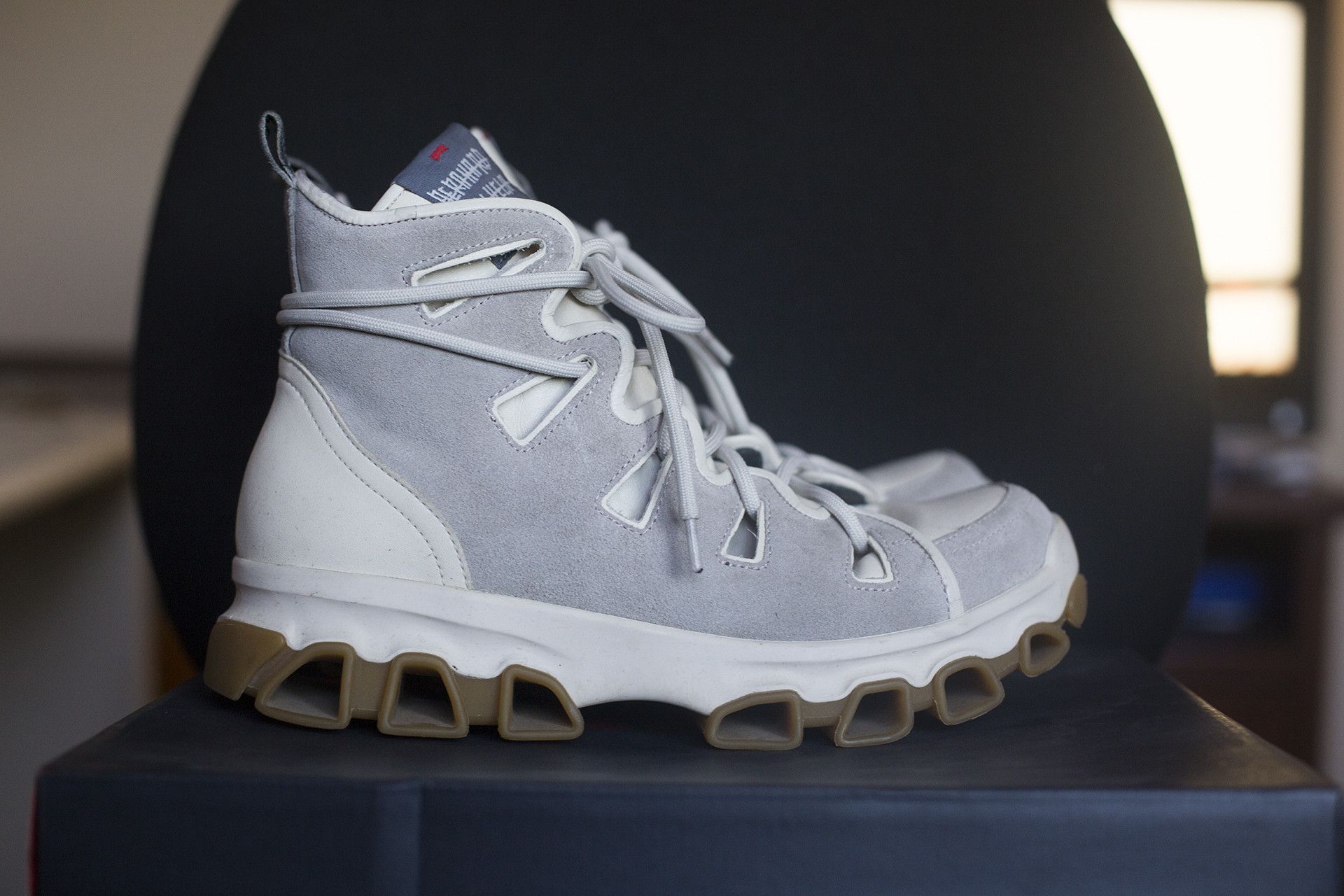 Baskets Homme Bernhard Willhelm Taille 43 (US 10) - Cuir Multicolore Motifs étoiles - Occasion