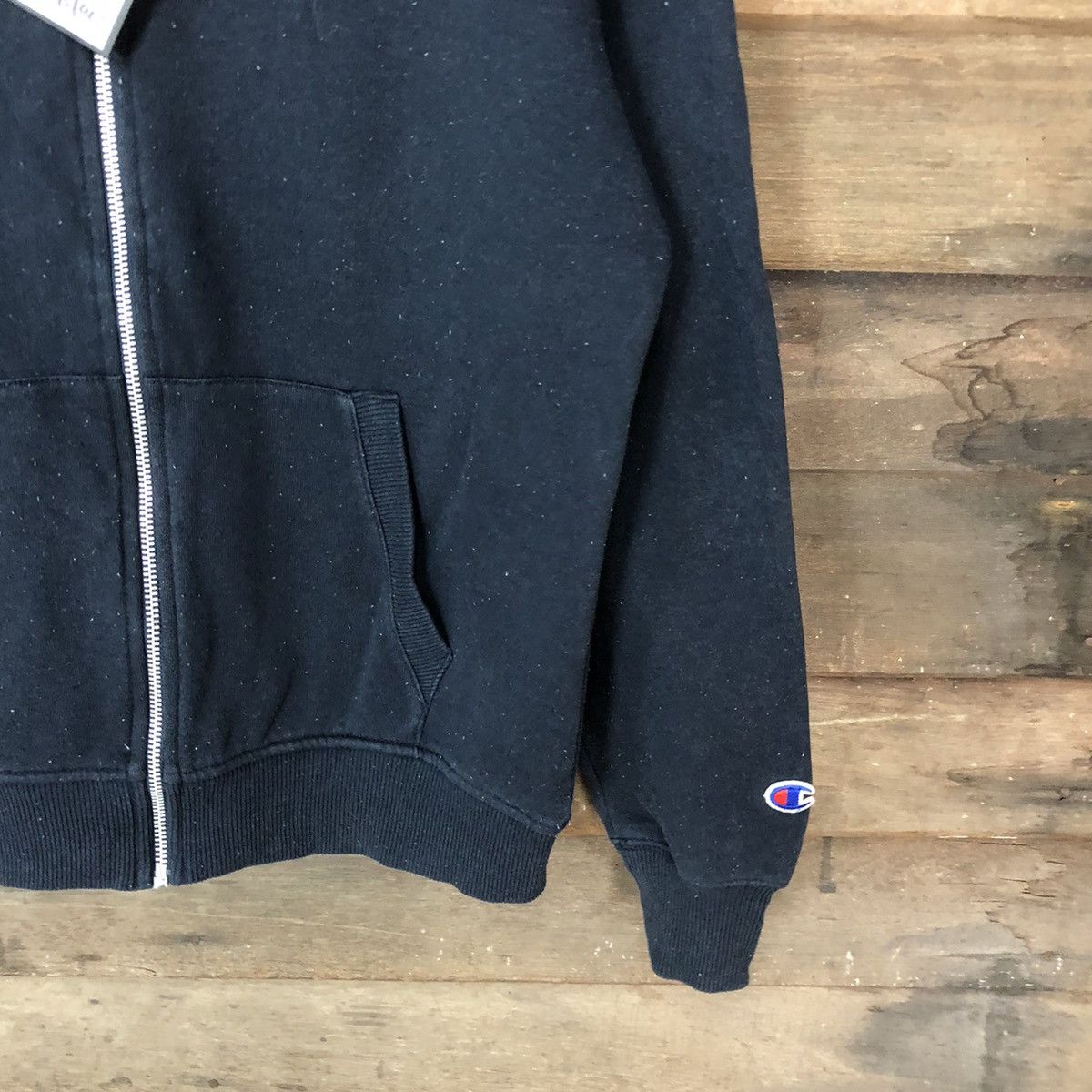 Champion × Vintage Champion vintage sweater Black Hoodie #4736 Size US L / EU 52-54 / 3 - 5 Thumbnail