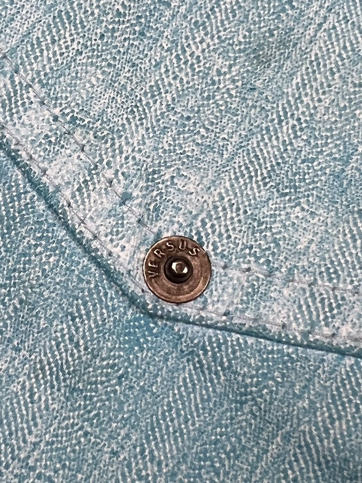 Versus Versace Versus Versace Herringbone Weave Denim Size US 36 / EU 52 - 8 Thumbnail