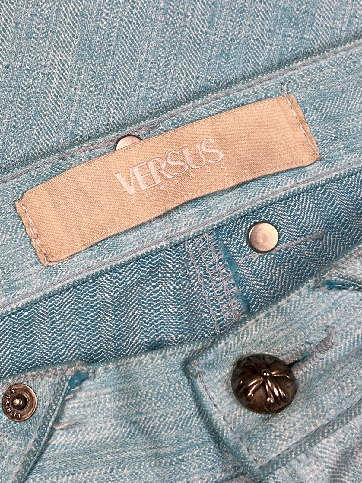 Versus Versace Versus Versace Herringbone Weave Denim Size US 36 / EU 52 - 11 Thumbnail