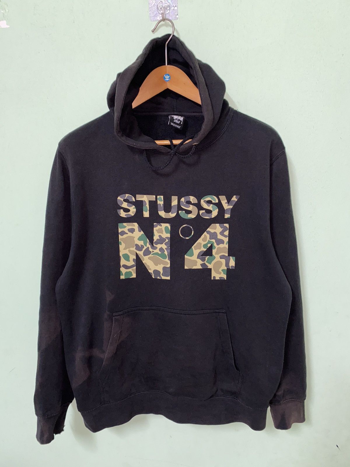 Stussy Camo Hoodie | Grailed