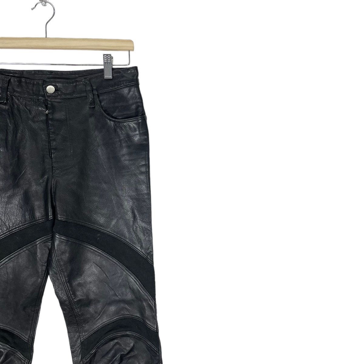 Designer × Genuine Leather ❄️LAMB SKIN LEATHER BIKERS PANTS Size US 30 / EU 46 - 3 Thumbnail