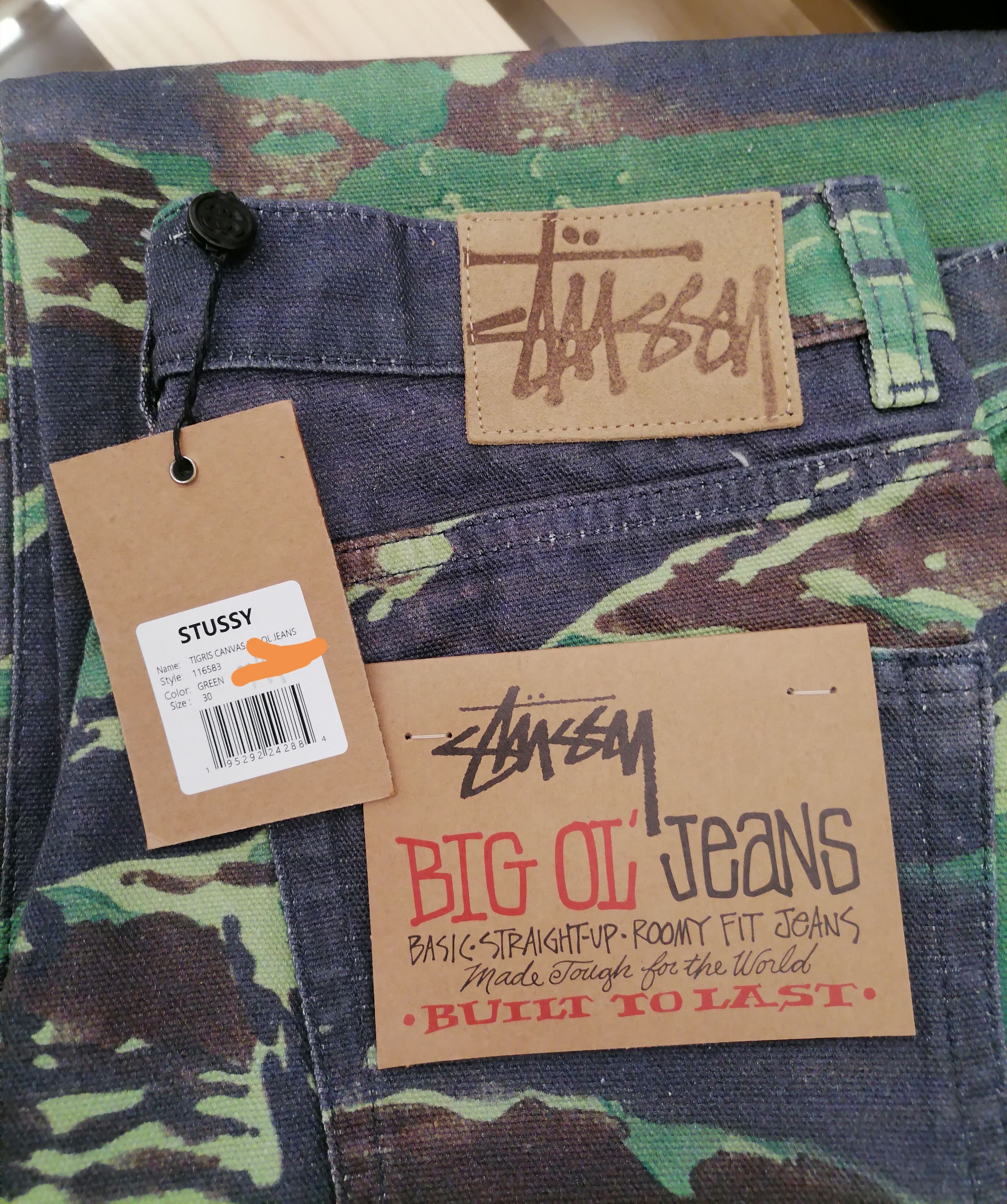 Stussy Stussy Tigris Canvas Big Ol Jeans | Grailed