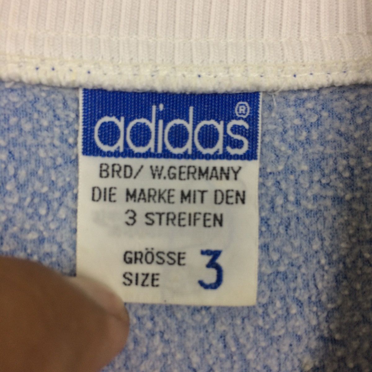 Adidas × Descente × Vintage Vintage Adidas Trefoil BRD/ W.Germany Three Stripes Jacket Size US L / EU 52-54 / 3 - 4 Thumbnail