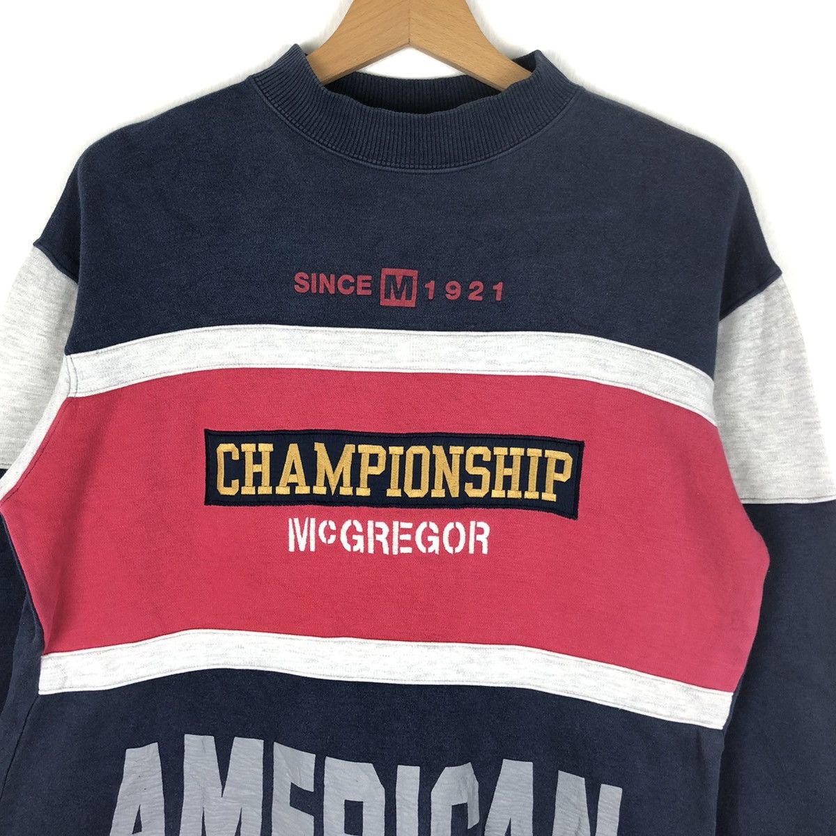 McGregor RARE!!! McGregor Big Logo American Championship Sweatshirt Size US M / EU 48-50 / 2 - 2 Thumbnail