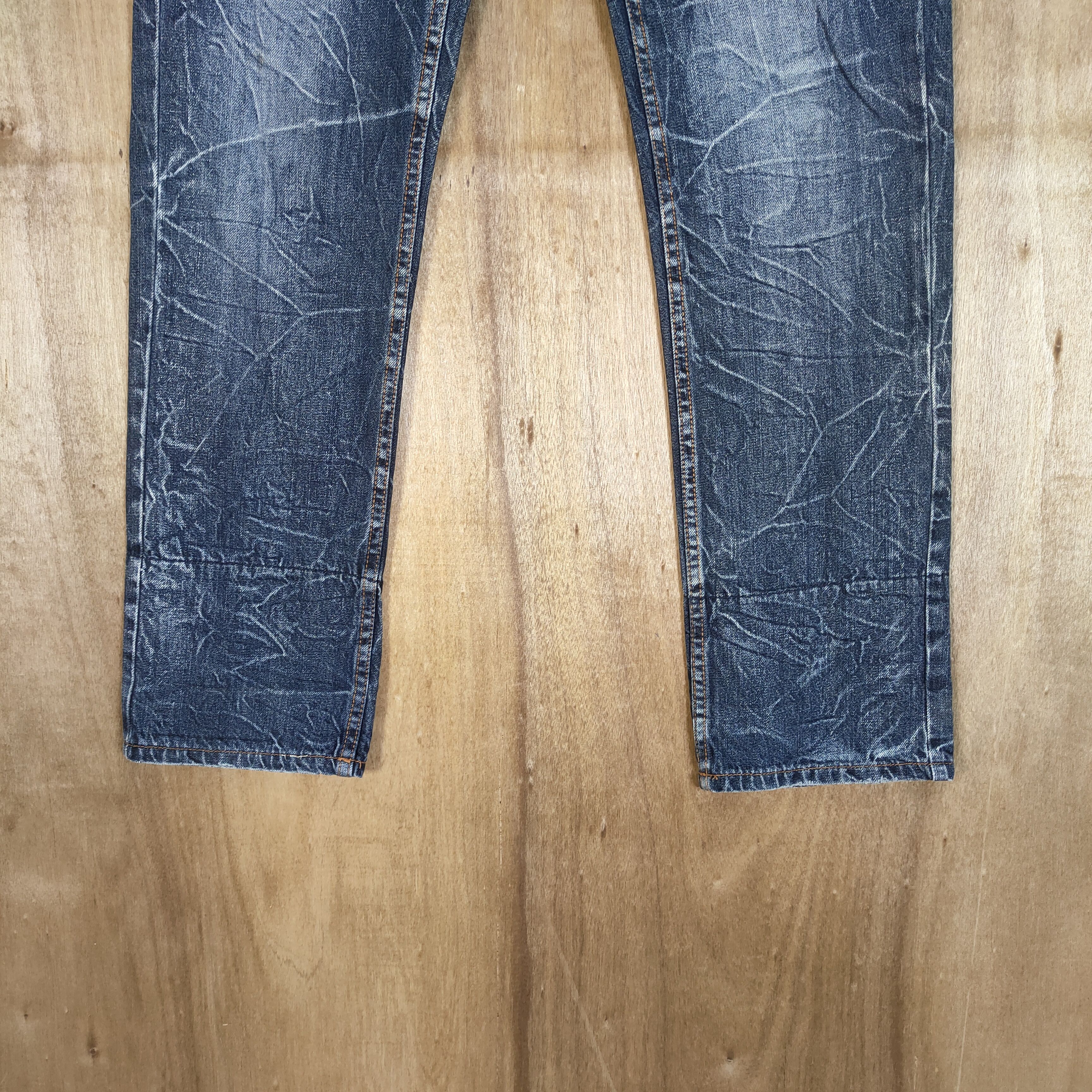 Japanese Brand NYLAUS DOUBLE WAIST STORM PATTERN JEANS PANTS Size US 30 / EU 46 - 3 Thumbnail