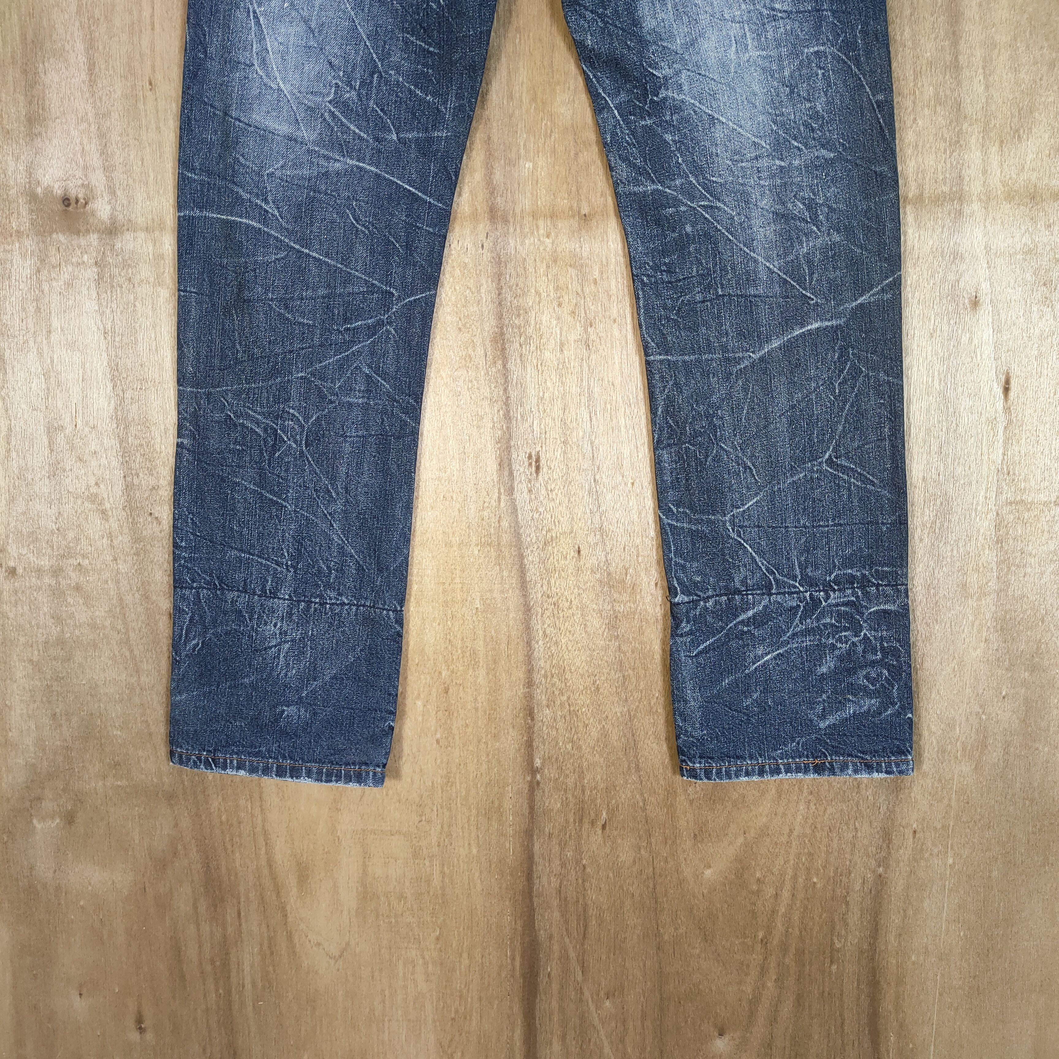 Japanese Brand NYLAUS DOUBLE WAIST STORM PATTERN JEANS PANTS Size US 30 / EU 46 - 9 Thumbnail