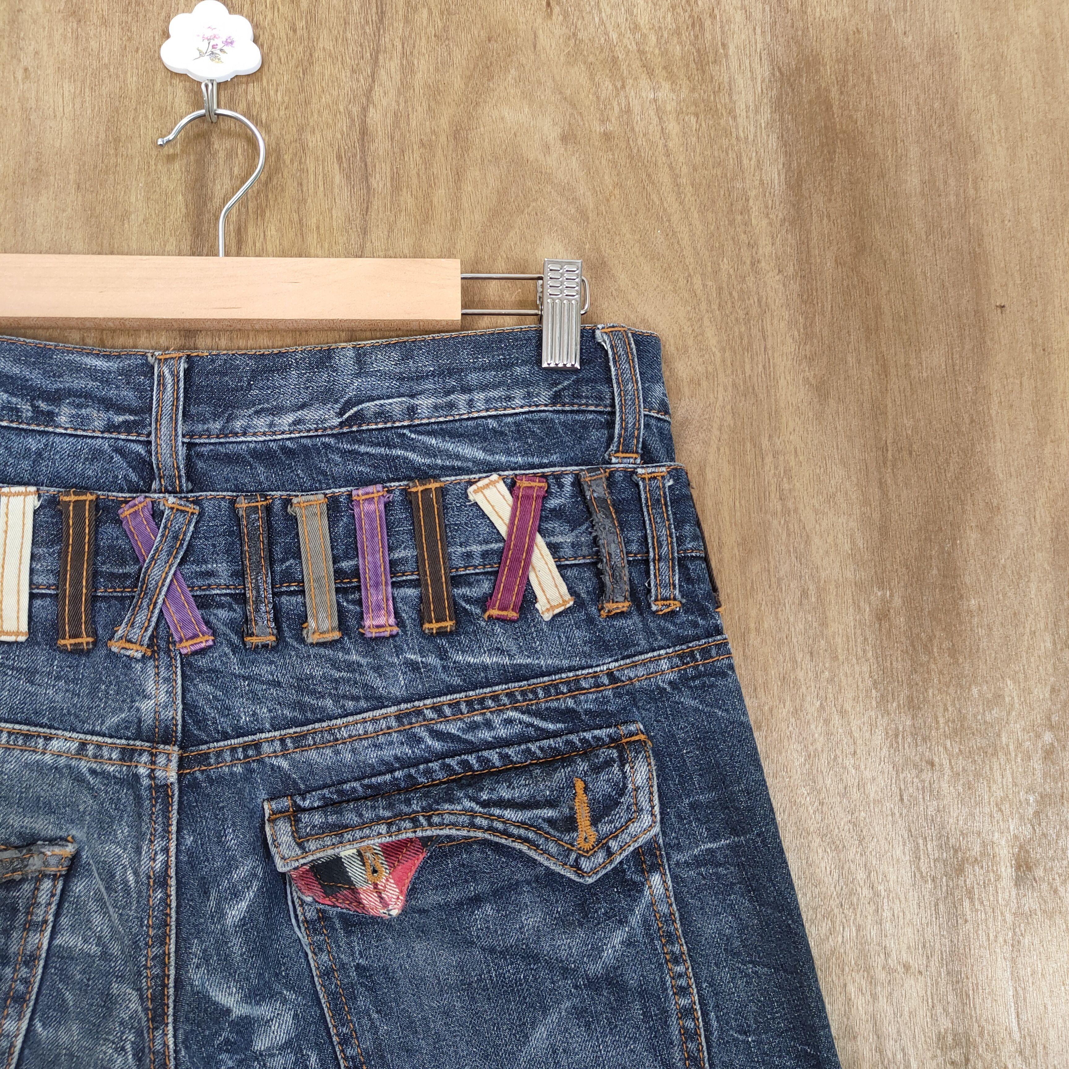 Japanese Brand NYLAUS DOUBLE WAIST STORM PATTERN JEANS PANTS Size US 30 / EU 46 - 11 Thumbnail