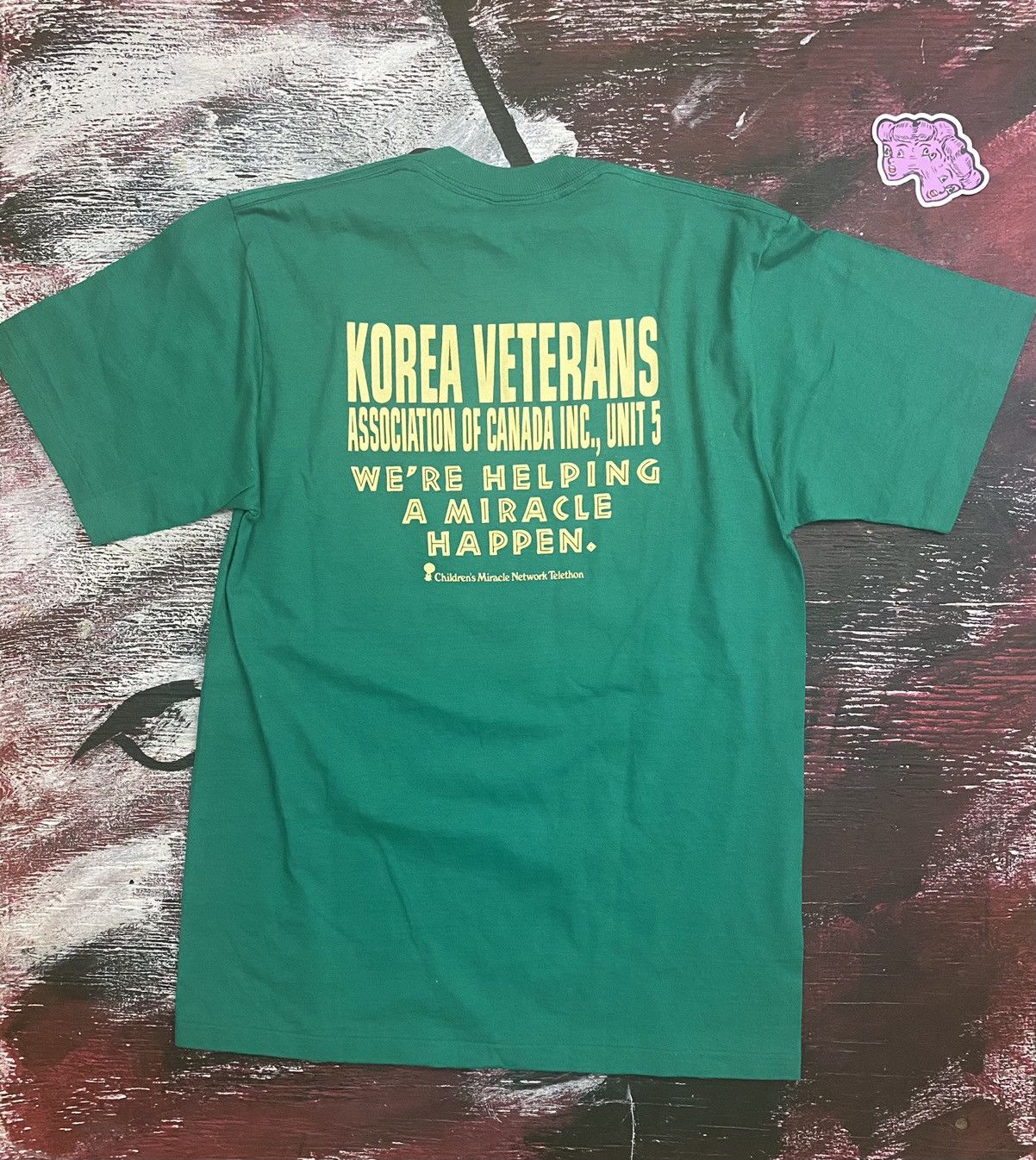 Vintage 1993 Sick Kids Telethon Korean War Vets Charity T Shirt Size US L / EU 52-54 / 3 - 2 Preview