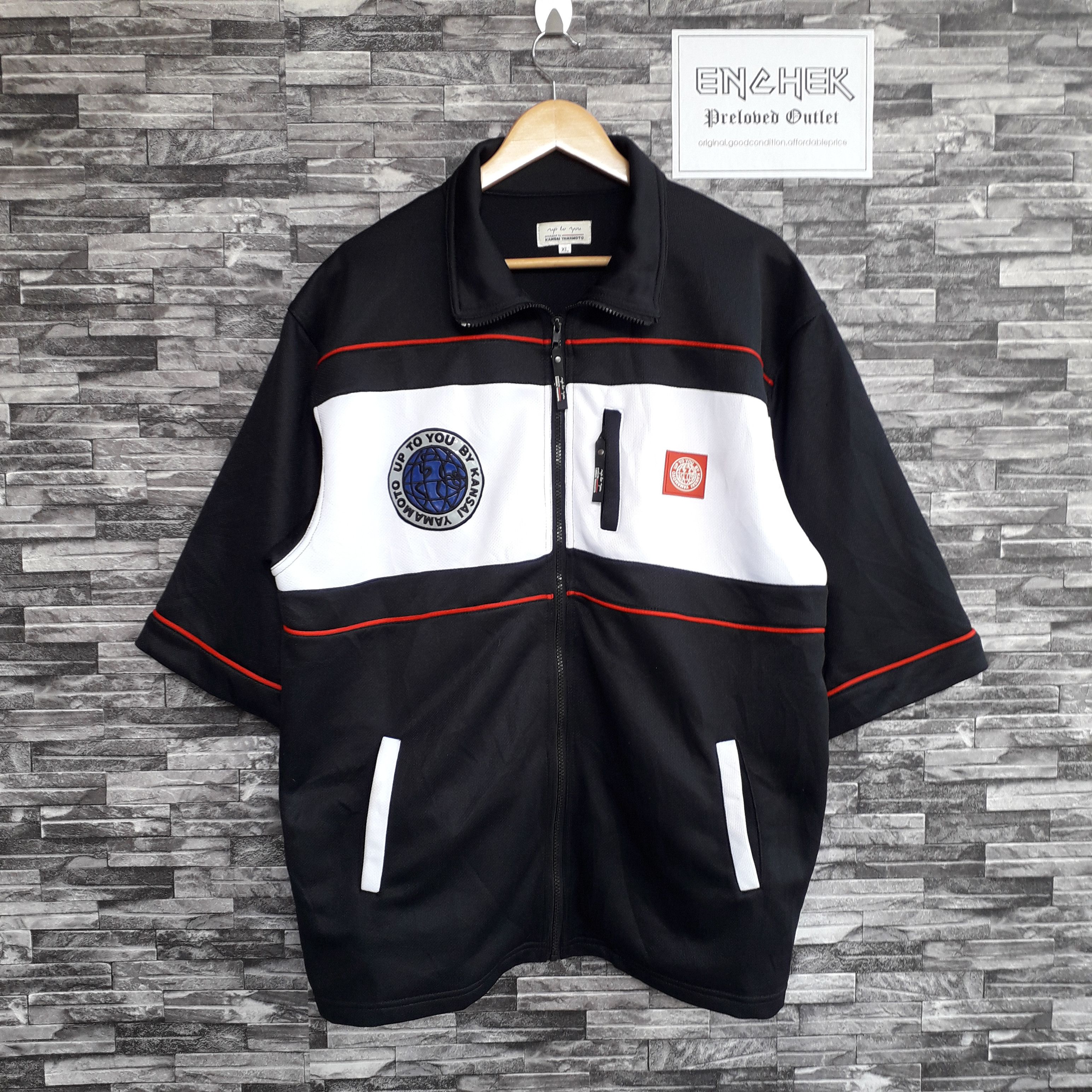 Japanese Brand Kansai Up To You Spell Out Dragon Zip Up Polo XL Size US XL / EU 56 / 4 - 2 Thumbnail