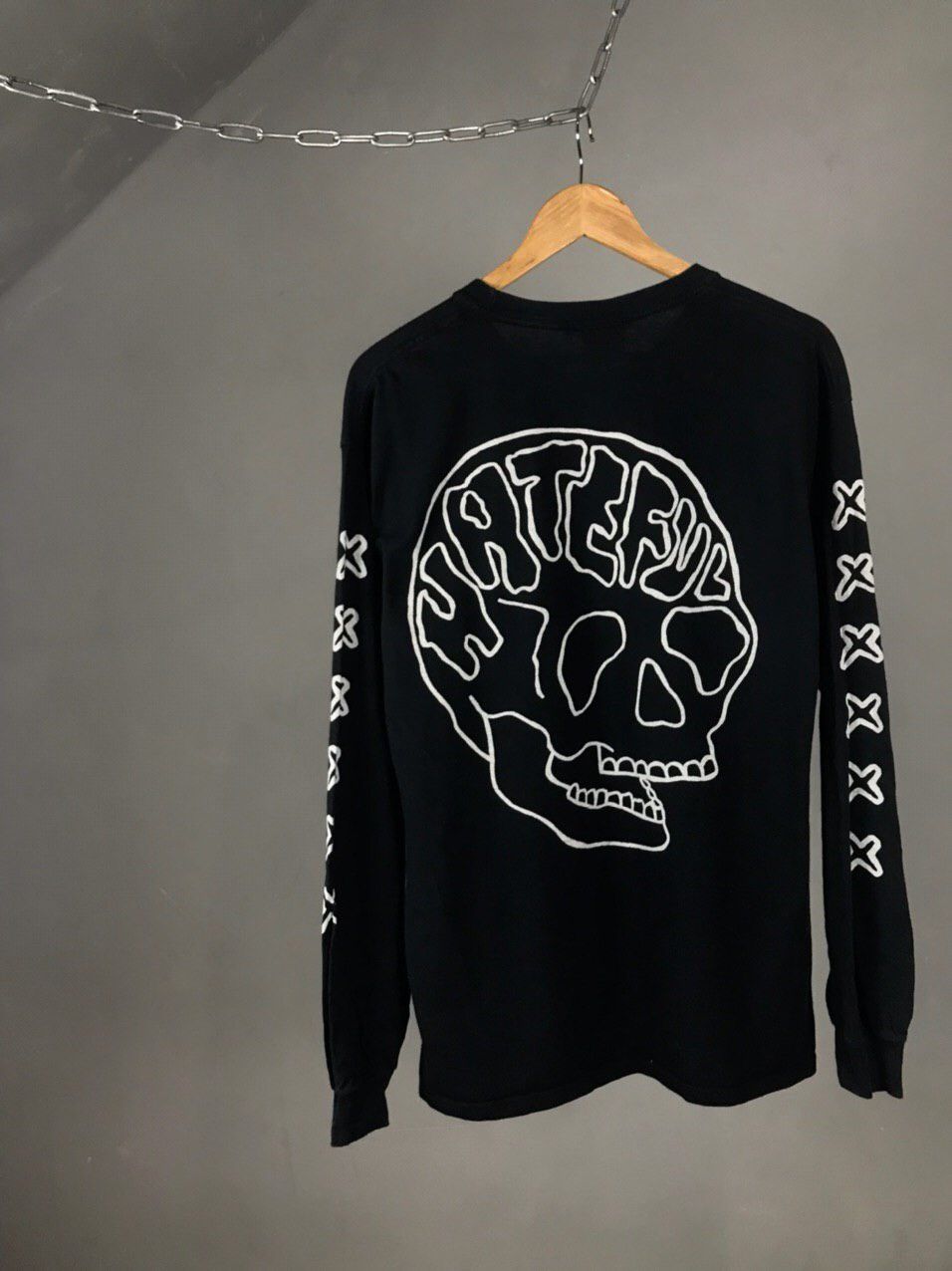 Vintage L 60 Young Lovers Club vintage streetwear black longsleeve Size US L / EU 52-54 / 3 - 6 Thumbnail