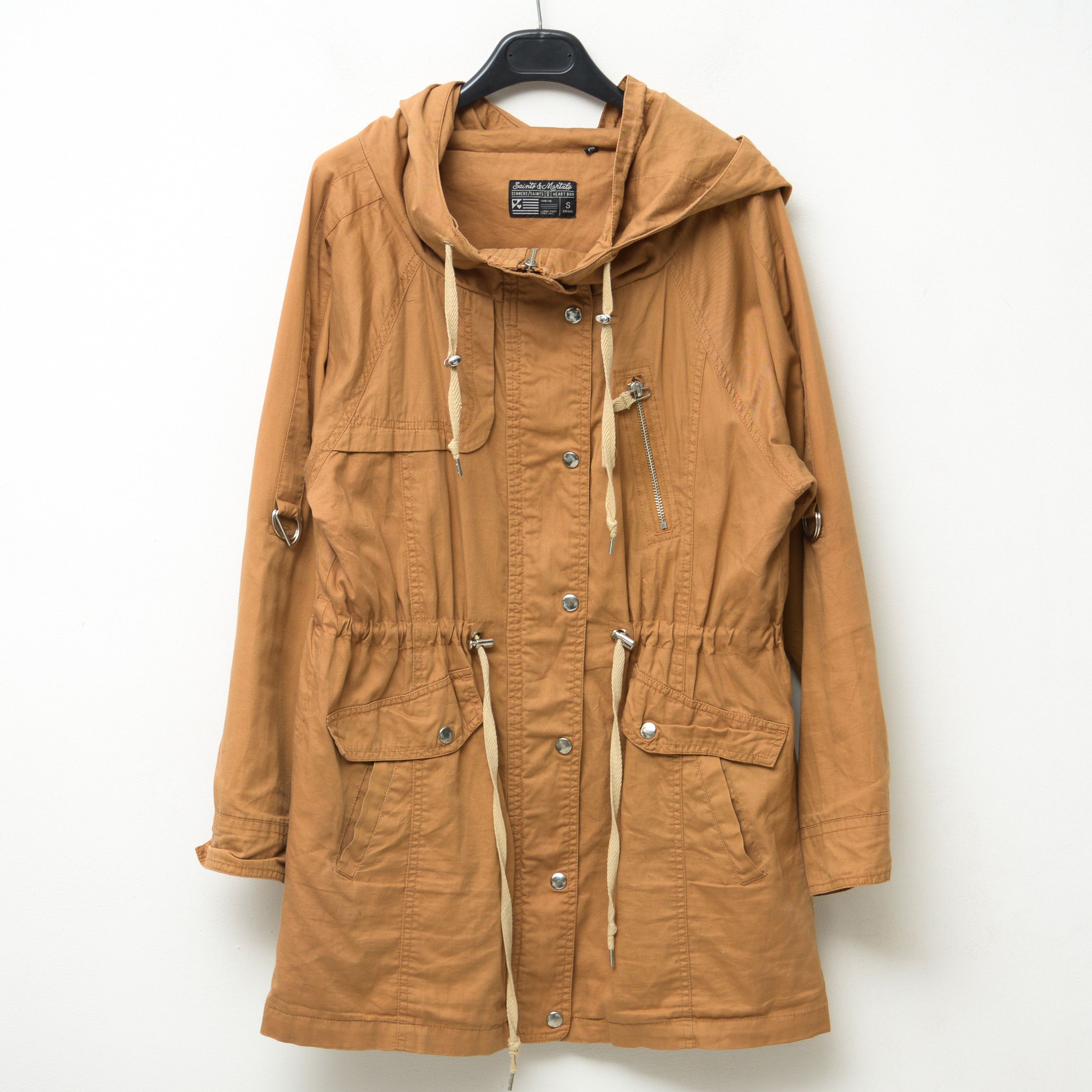 Other SAINTS & MORTALS Jacket Coat Hooded Cinched Waist Outdoors Size S / US 4 / IT 40 - 1 Thumbnail