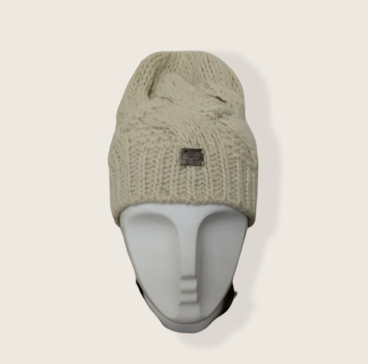 Designer × Vintage BURBERRY CABLE KNIT BEANIE Size ONE SIZE - 6 Thumbnail