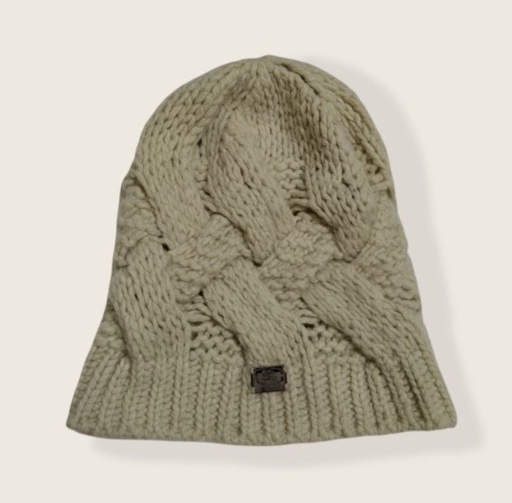 Designer × Vintage BURBERRY CABLE KNIT BEANIE Size ONE SIZE - 12 Thumbnail