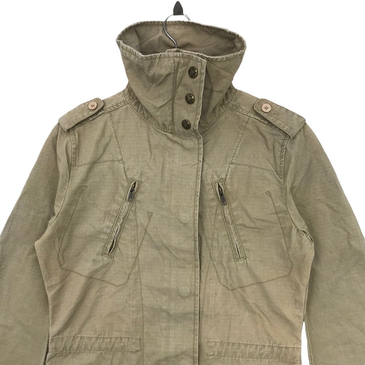 Quiksilver × Vintage Vintage ROXY Tactical Jacket Parka Surfing Brand Surf Size M / US 6-8 / IT 42-44 - 2 Thumbnail